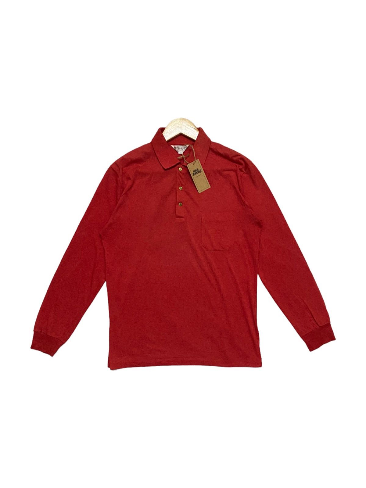 Vintage × Yves Saint Laurent Vintage Yves Saint Laurent Monsieur Long Sleeve Polo Size US M / EU 48-50 / 2 - 1 Thumbnail