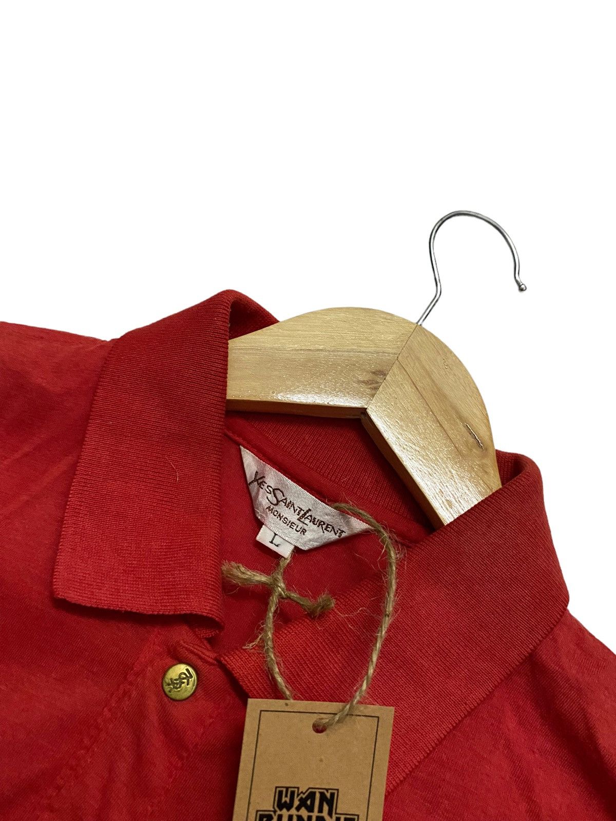 Vintage × Yves Saint Laurent Vintage Yves Saint Laurent Monsieur Long Sleeve Polo Size US M / EU 48-50 / 2 - 4 Thumbnail
