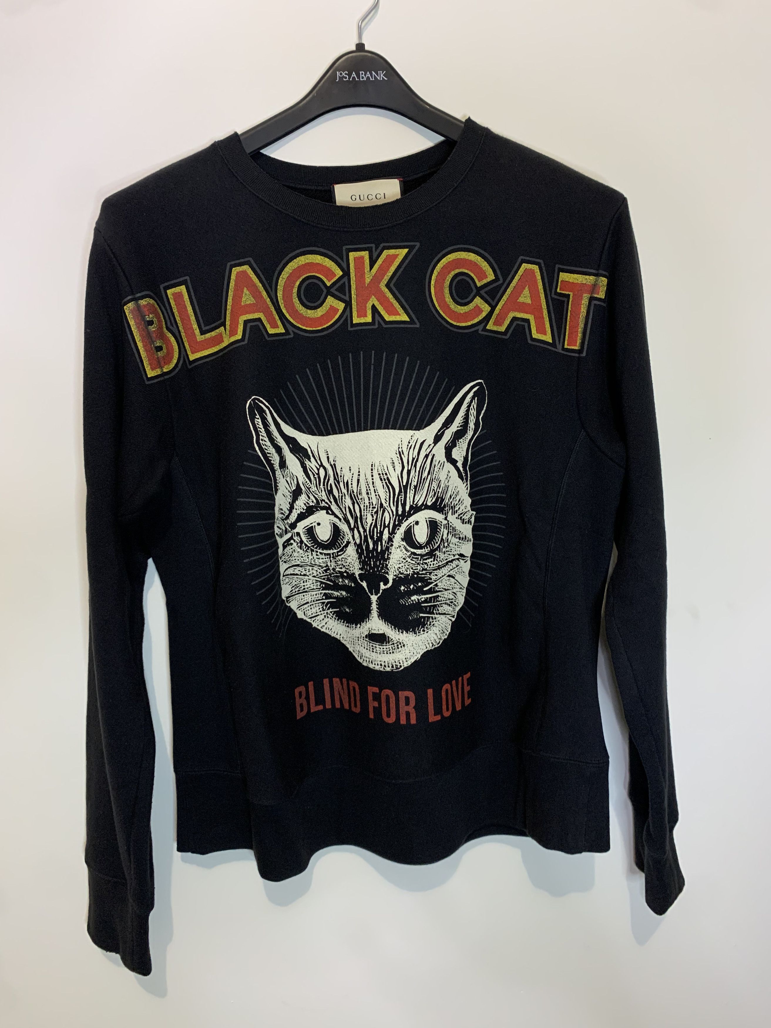 Gucci black cat sweatshirt best sale