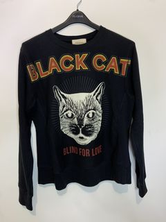 Gucci black sale cat hoodie