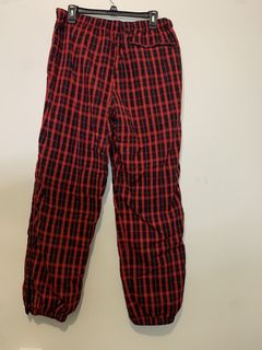 Supreme Nylon Plaid Track Pant | Grailed