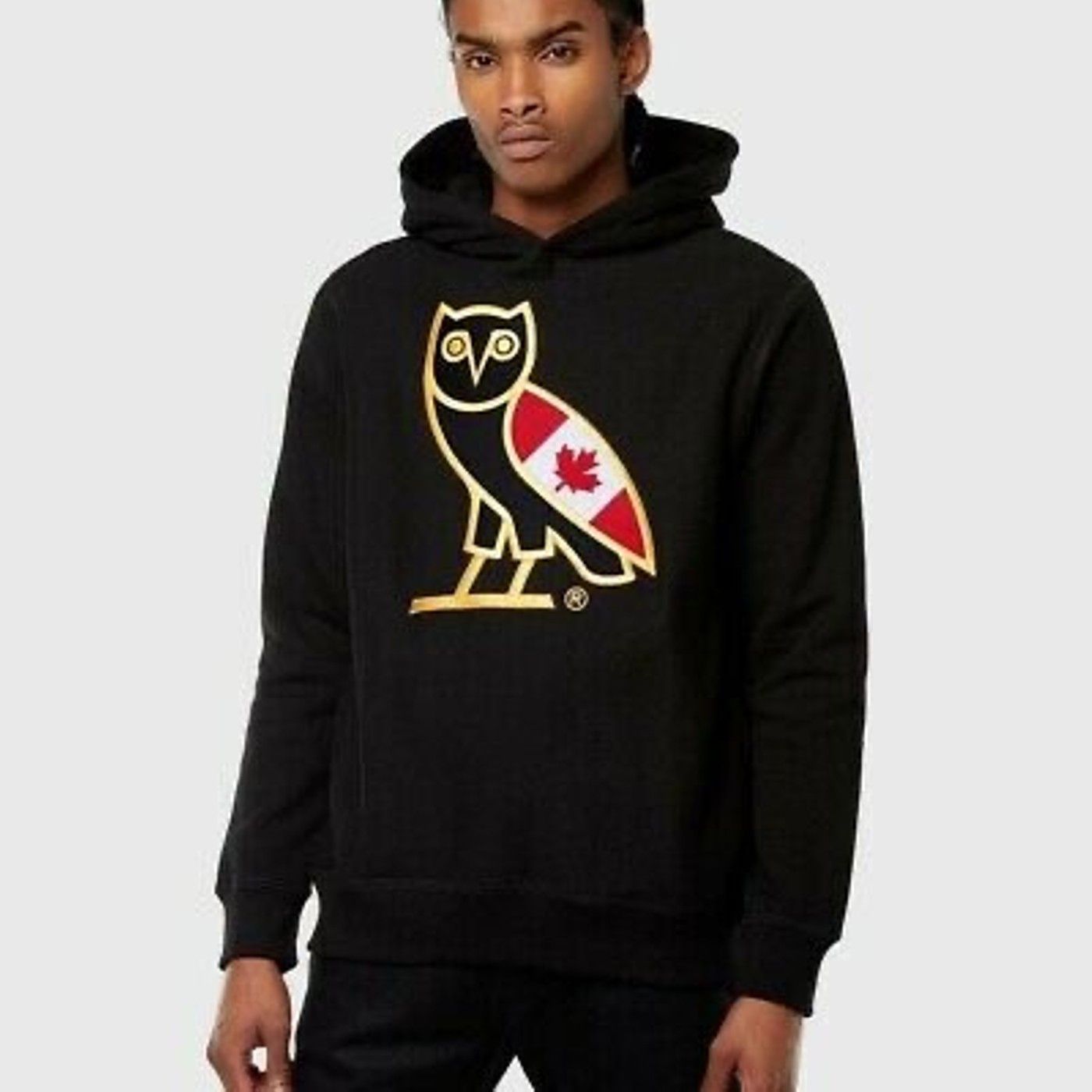 Drake OVO Canada Flag Exclusive Hoodie Black🇨🇦🦉 Size US M / EU 48-50 / 2 - 8 Thumbnail