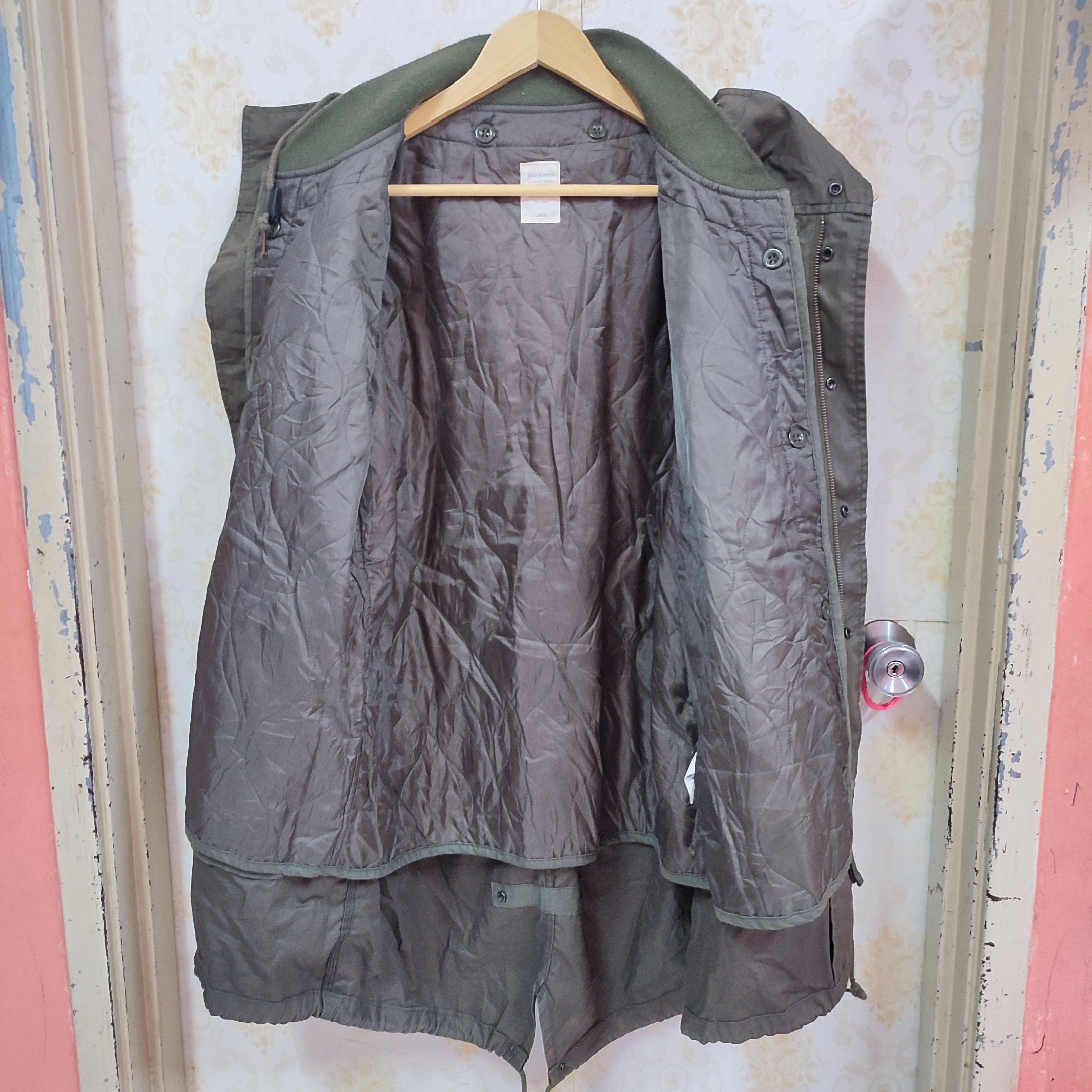 🔥VINTAGE BACK NUMBER FISHTAIL PARKAS HOODIE