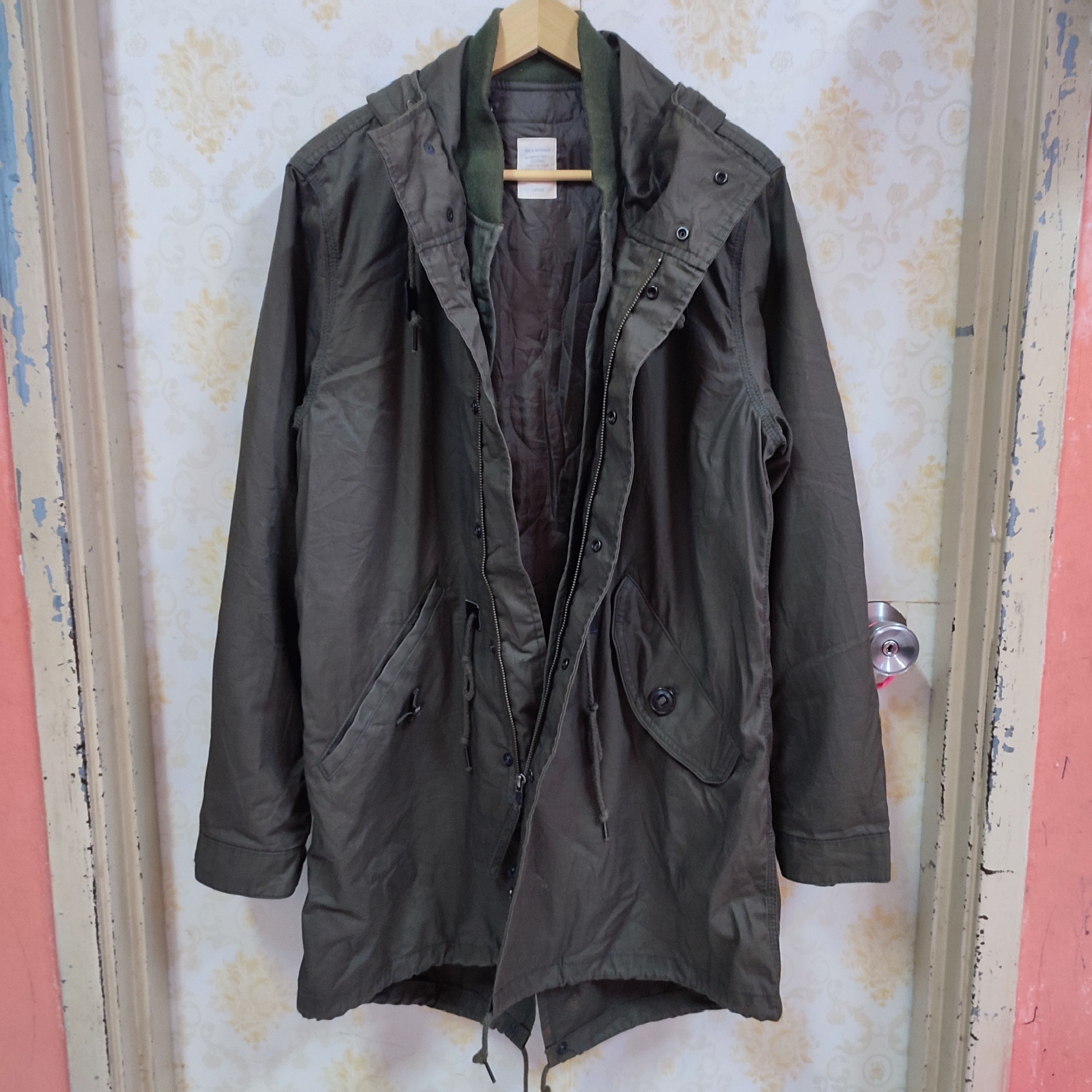 🔥VINTAGE BACK NUMBER FISHTAIL PARKAS HOODIE