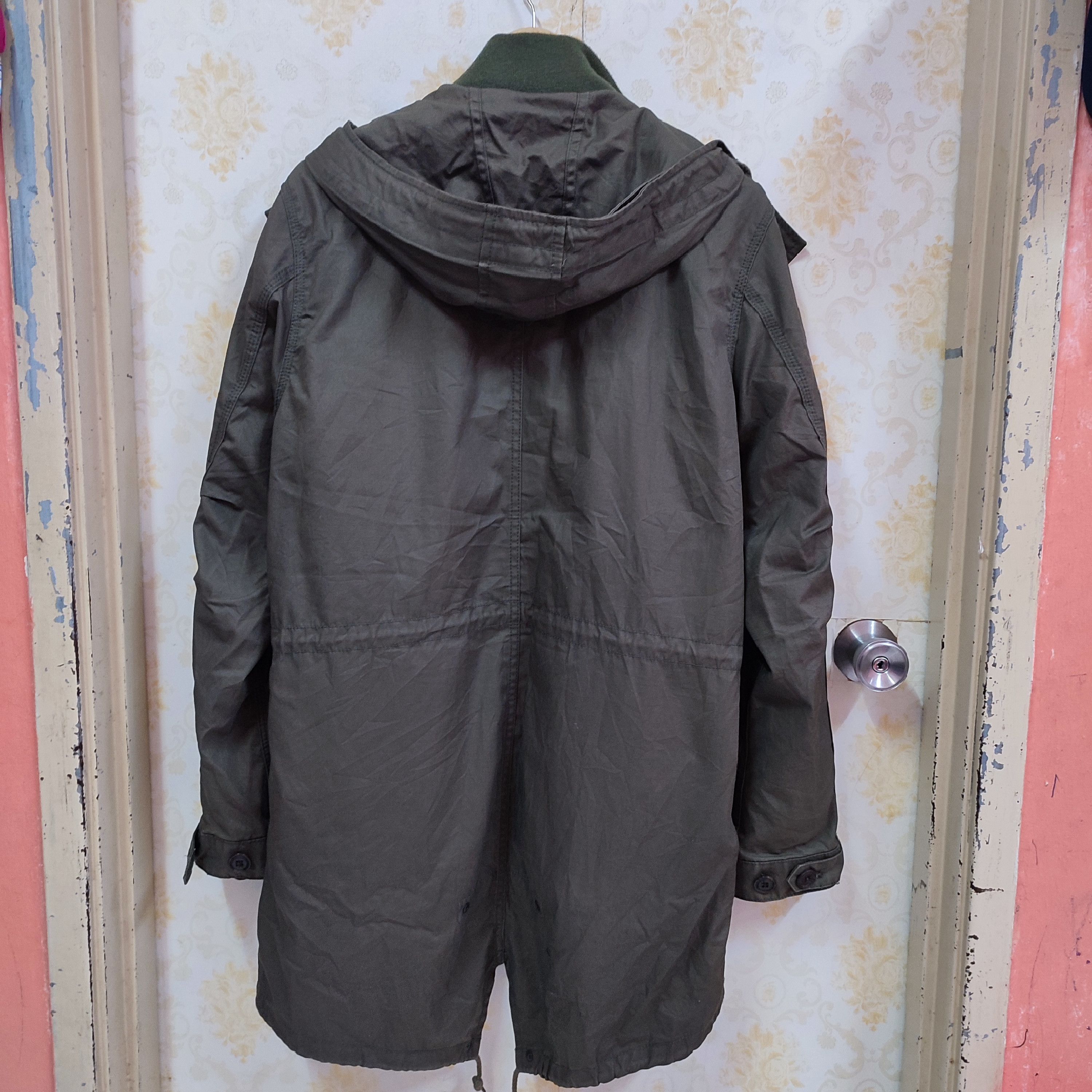 🔥VINTAGE BACK NUMBER FISHTAIL PARKAS HOODIE