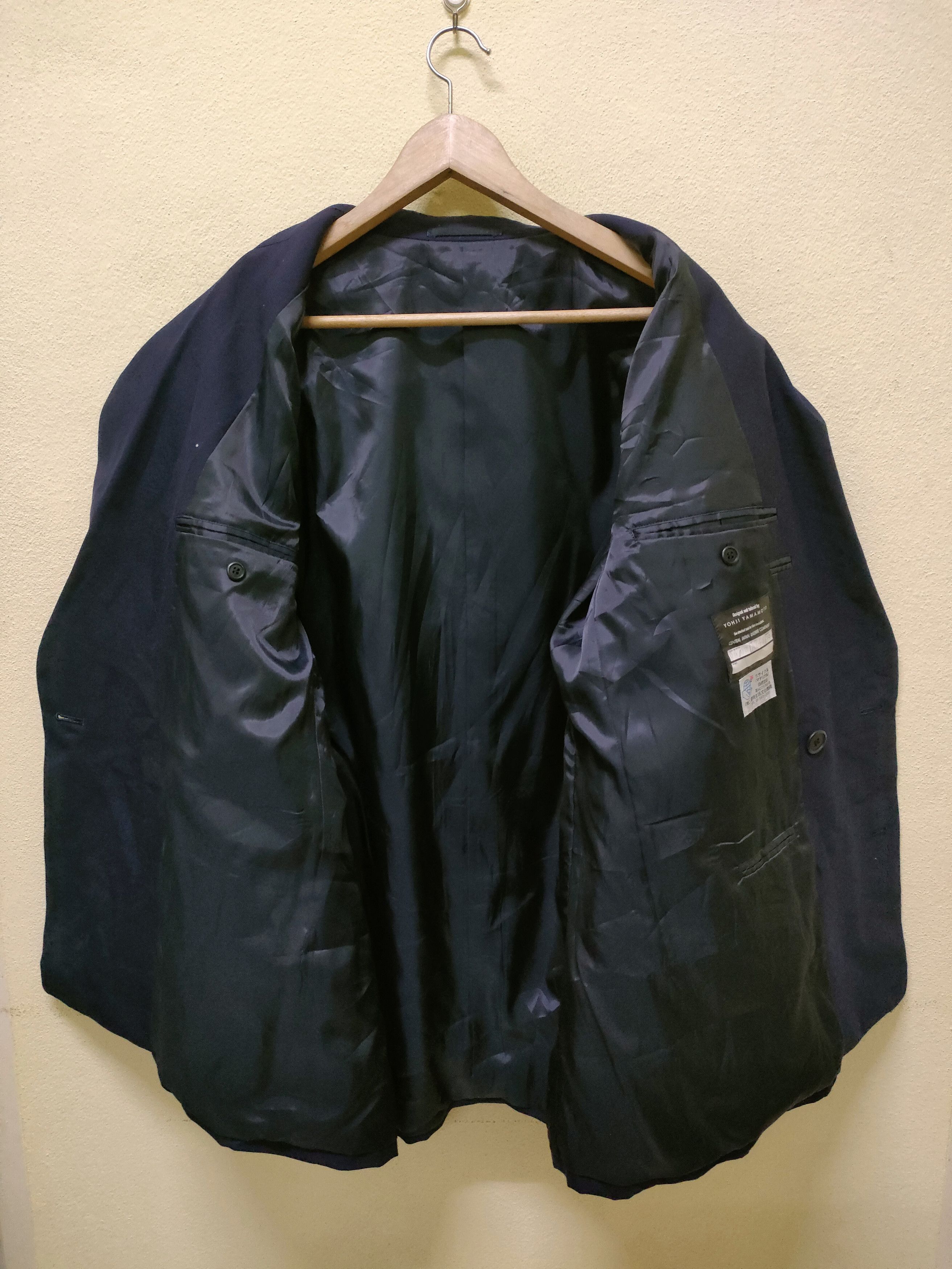 Vintage Heat Designer Yohji Yamamoto Double Face Blazer Jacket Size 42R - 7 Thumbnail