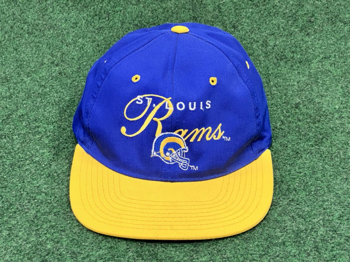 Drew Pearson Vintage 90s St Louis Rams Snapback Hat Size ONE SIZE - 1 Thumbnail