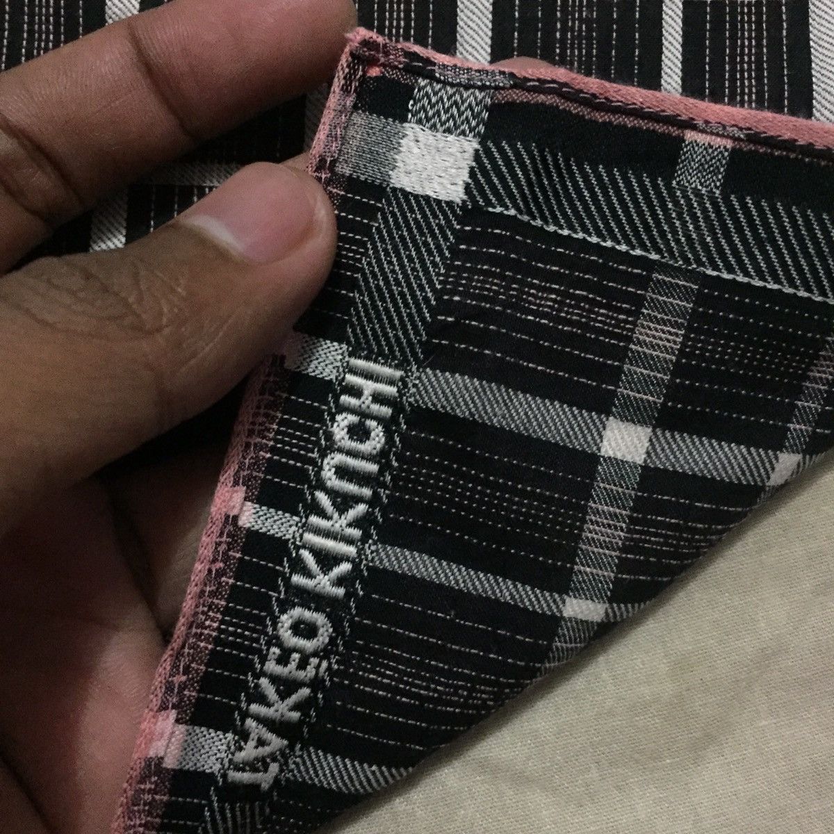 Japanese Brand Takeo Kikuchi Handkerchief Size ONE SIZE - 10 Thumbnail