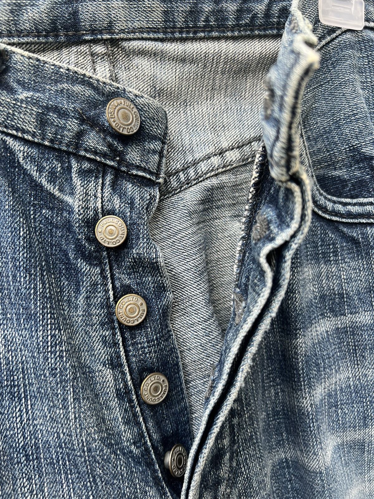Full Count & Co. Vintage Full Count Japan Patchwork Denim Jeans Size US 31 - 5 Thumbnail