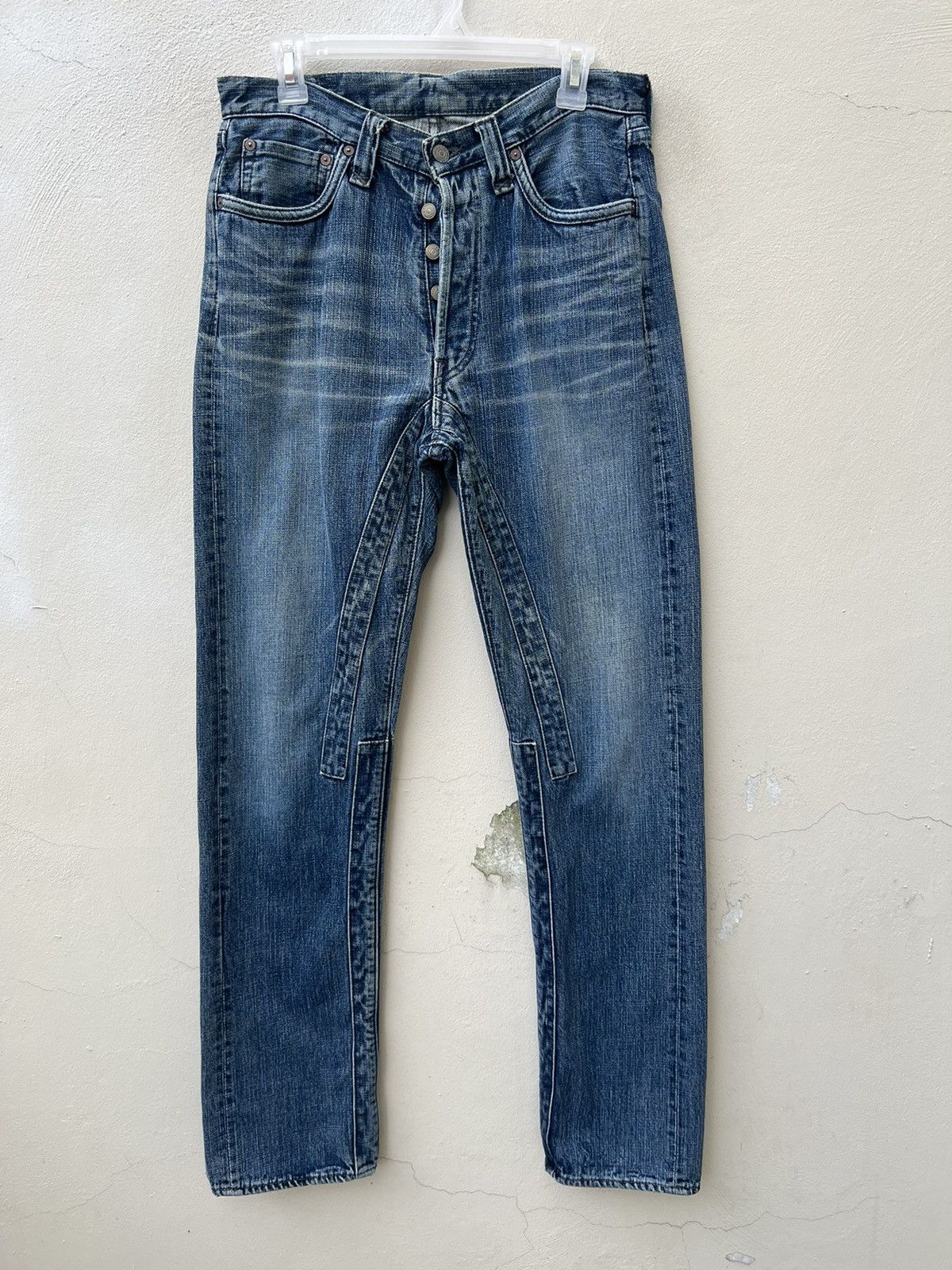 Full Count & Co. Vintage Full Count Japan Patchwork Denim Jeans Size US 31 - 3 Thumbnail