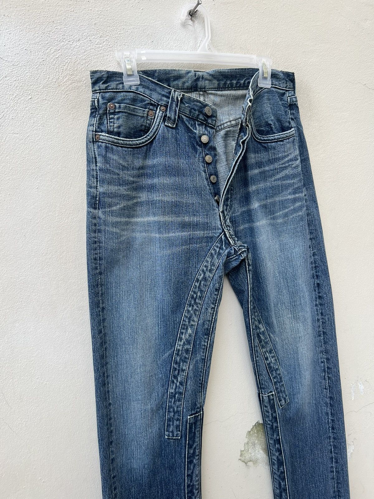 Full Count & Co. Vintage Full Count Japan Patchwork Denim Jeans Size US 31 - 4 Thumbnail