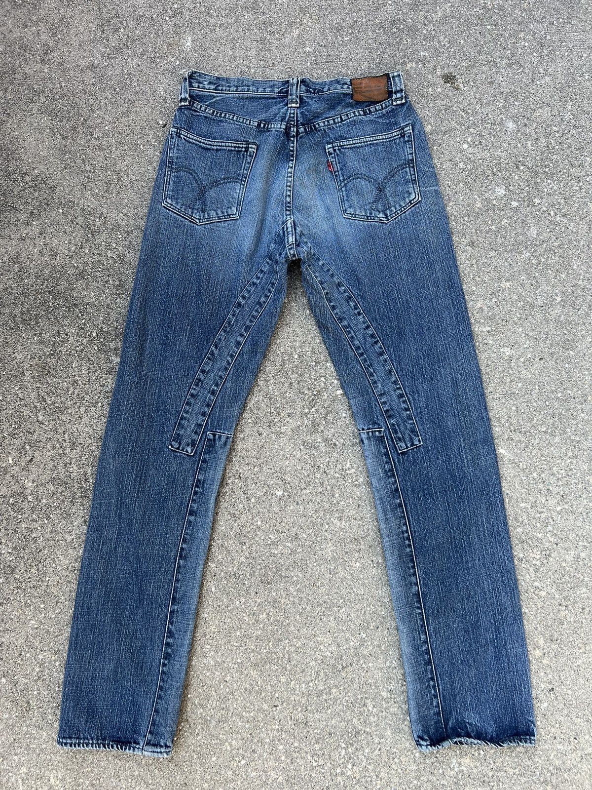 Full Count & Co. Vintage Full Count Japan Patchwork Denim Jeans Size US 31 - 2 Thumbnail