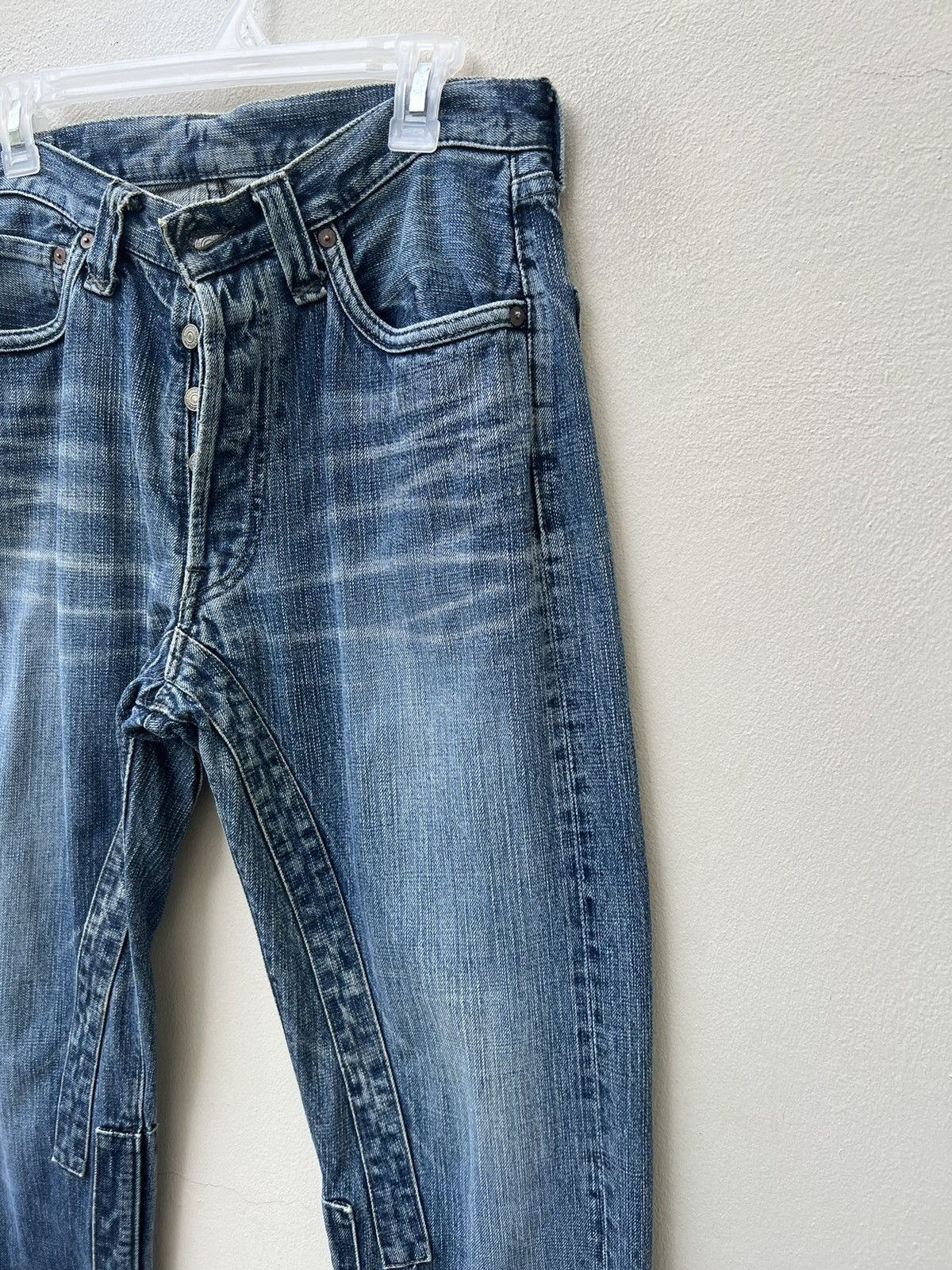 Full Count & Co. Vintage Full Count Japan Patchwork Denim Jeans Size US 31 - 7 Thumbnail