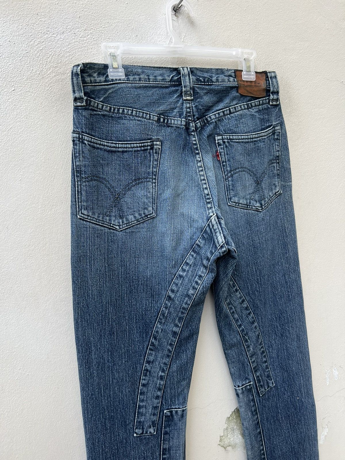 Full Count & Co. Vintage Full Count Japan Patchwork Denim Jeans Size US 31 - 11 Thumbnail