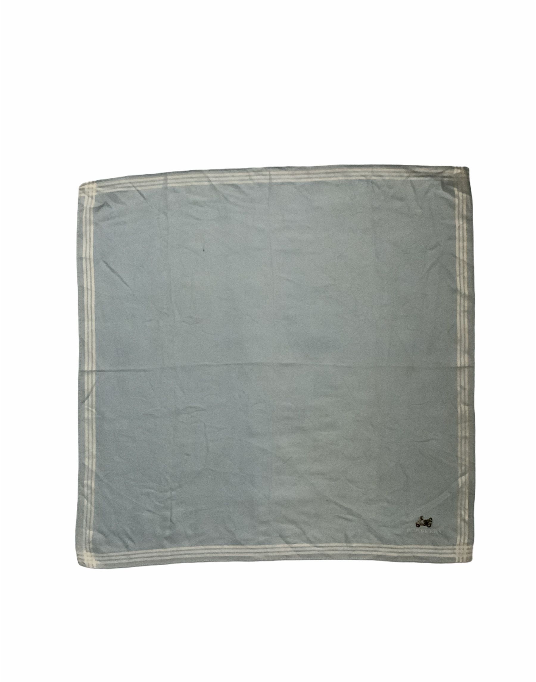 Burberry Sea blue Plain Burberry Lambretta Handkerchief Size ONE SIZE - 4 Thumbnail