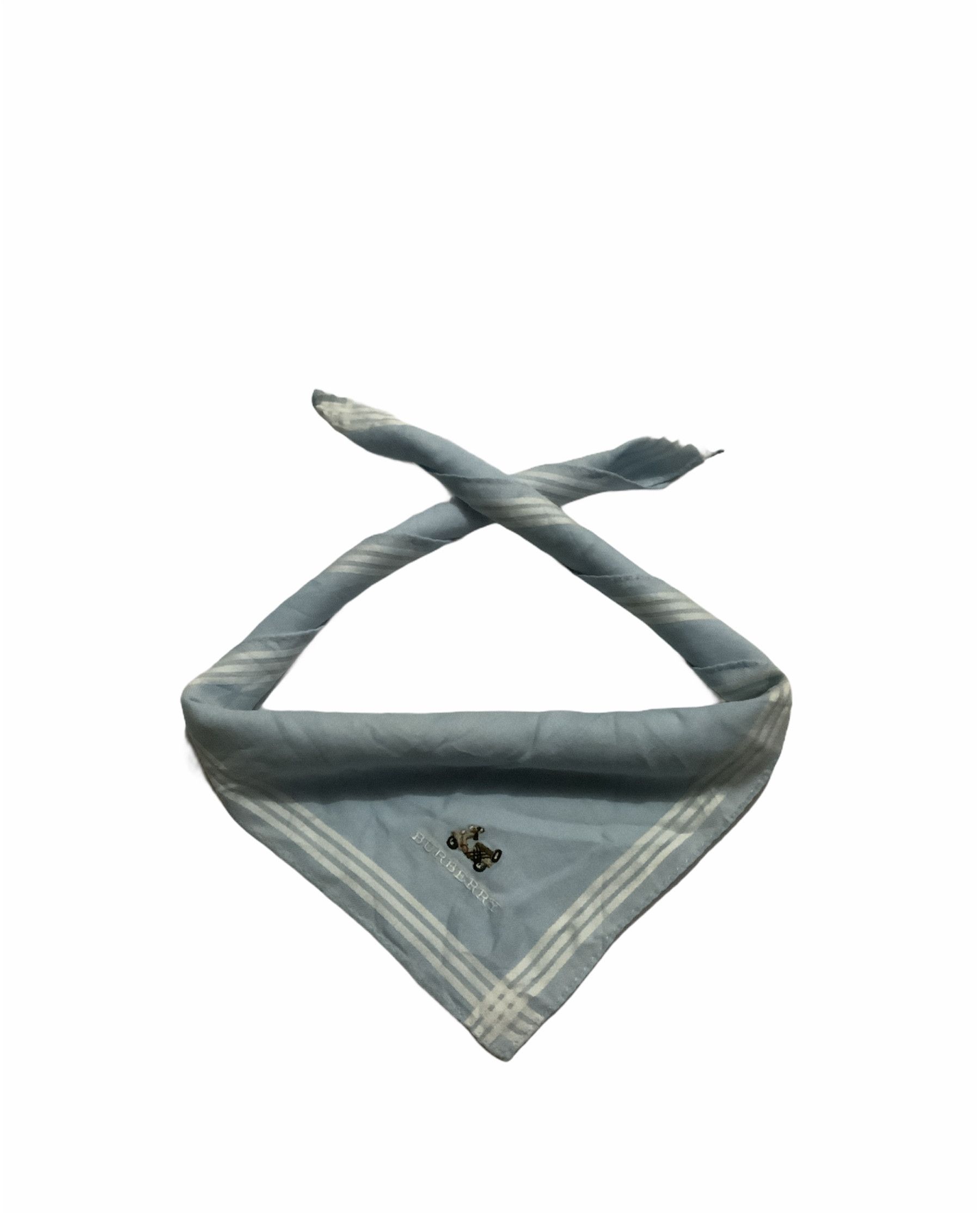 Burberry Sea blue Plain Burberry Lambretta Handkerchief Size ONE SIZE - 1 Thumbnail