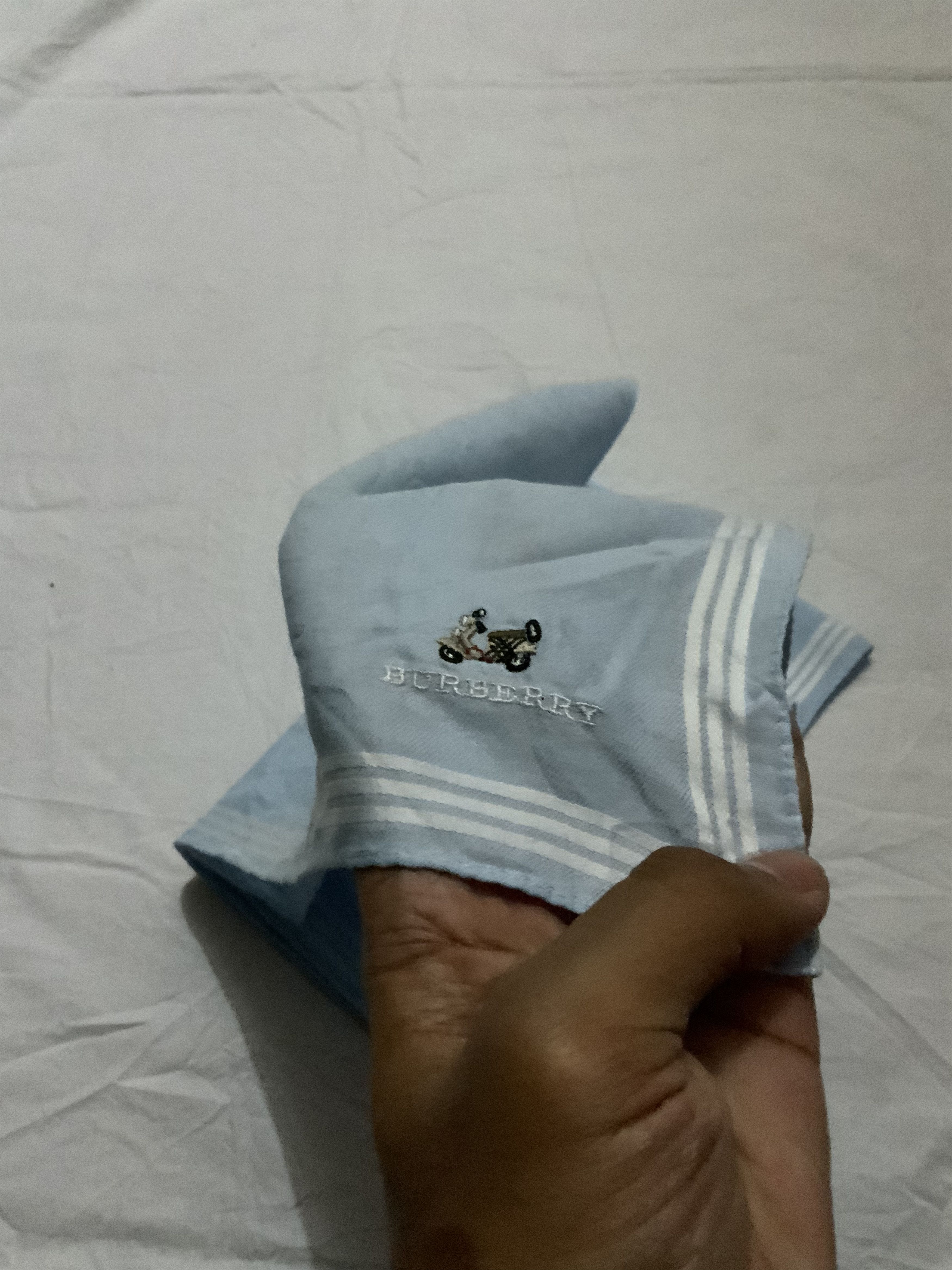 Burberry Sea blue Plain Burberry Lambretta Handkerchief Size ONE SIZE - 7 Thumbnail