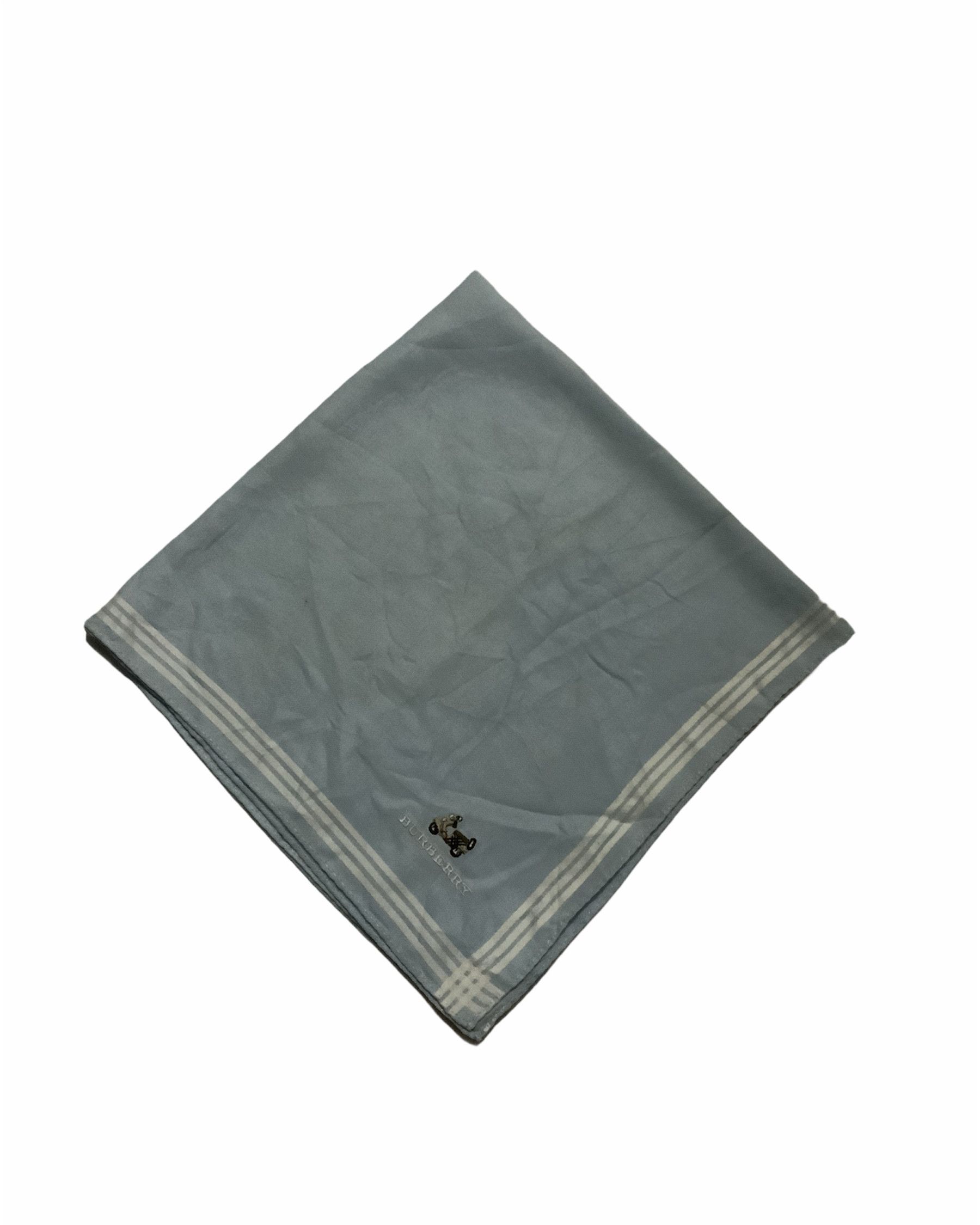 Burberry Sea blue Plain Burberry Lambretta Handkerchief Size ONE SIZE - 2 Thumbnail