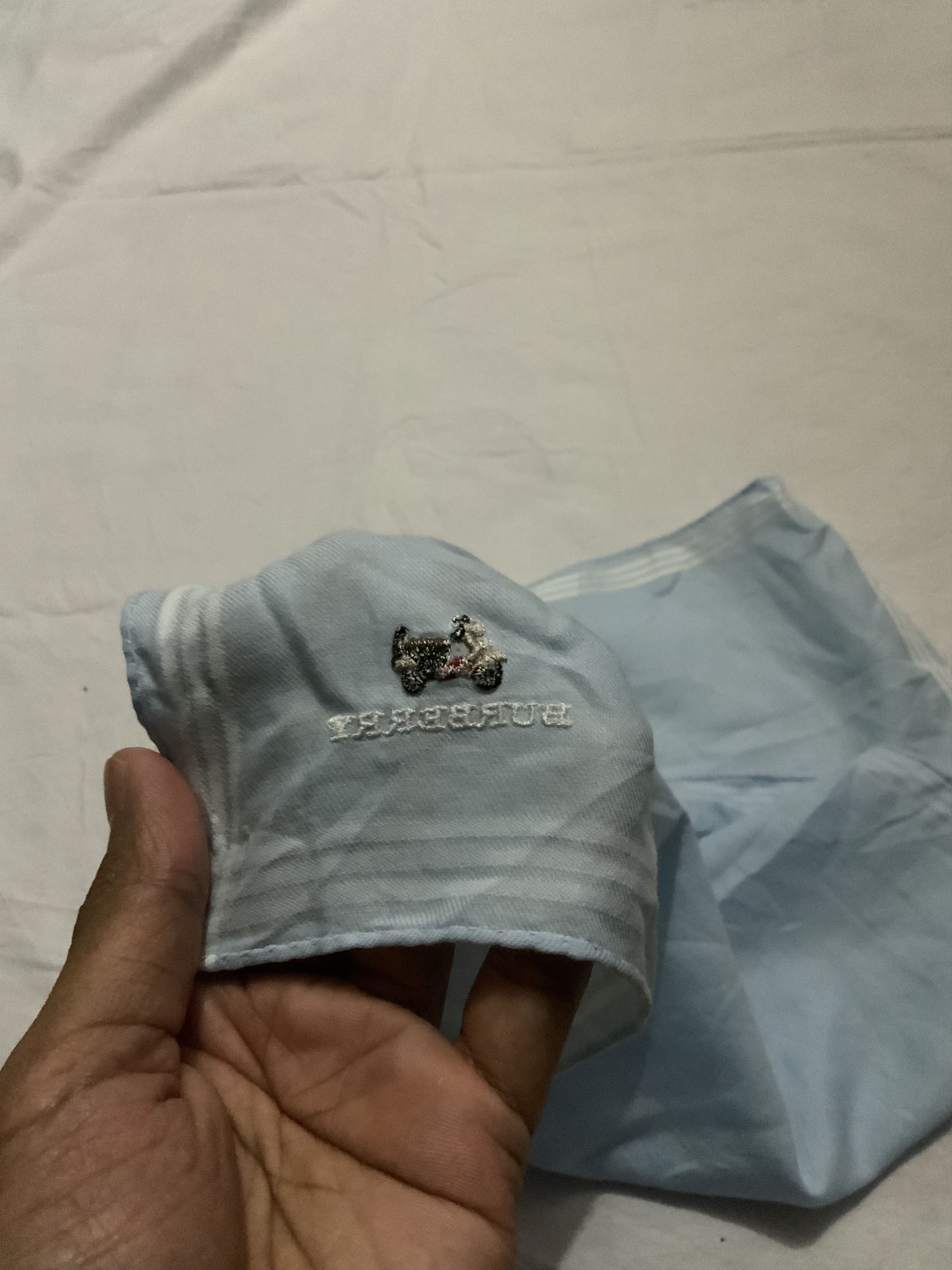 Burberry Sea blue Plain Burberry Lambretta Handkerchief Size ONE SIZE - 9 Thumbnail