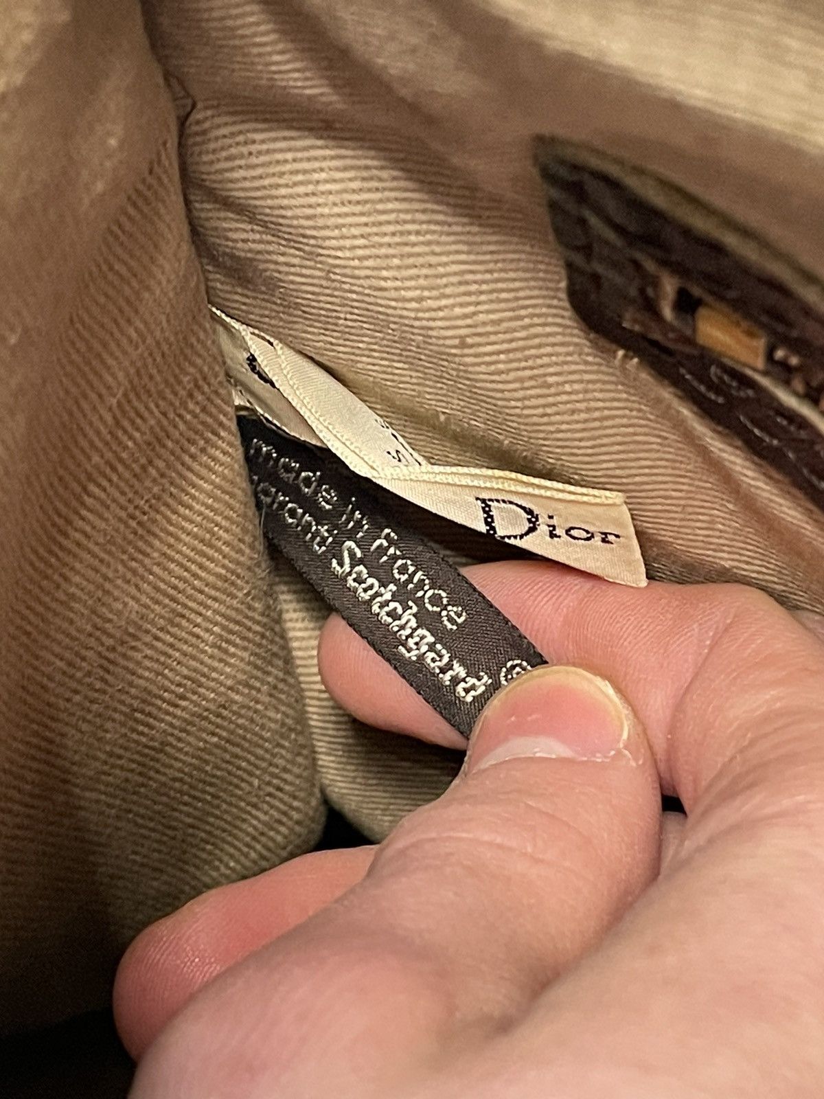 Dior × Vintage Christian Dior 90s Vintage Travel Hand Bag Oblique Monogram Size ONE SIZE - 17 Thumbnail