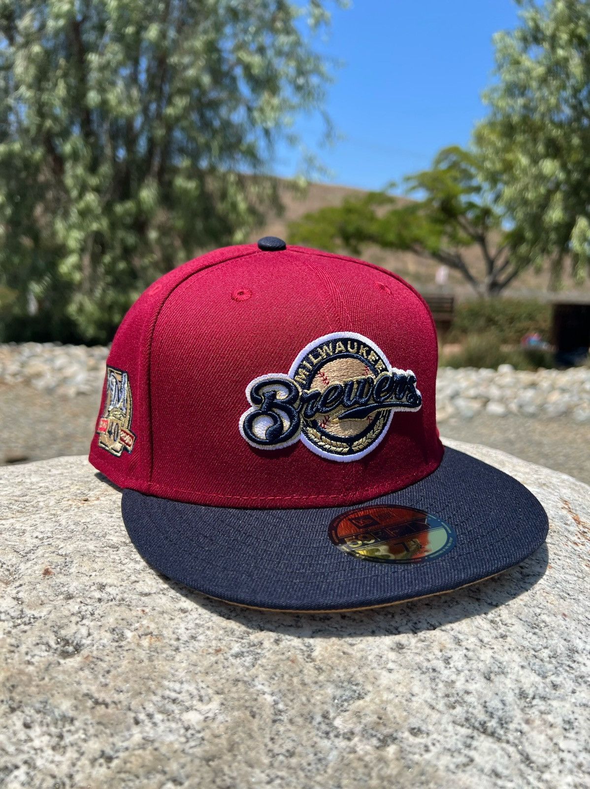 7 3/8 MILWAUKEE BREWERS 40TH ANNIVERSARY 2 TONE Hats