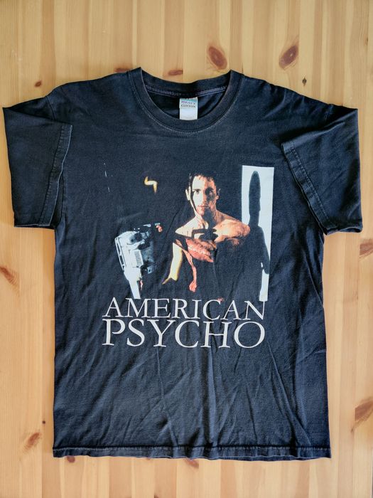 アメリカンサイコ　映画tシャツ　ビンテージ　コピーライト付き 90s AMERICAN PSYCHO アメリカンサイコ tシャツ L