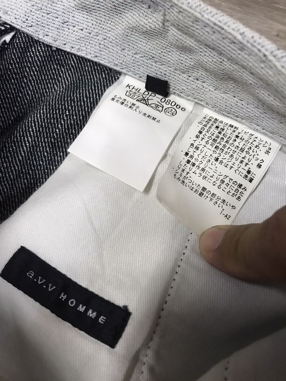Japanese Brand AVV HOMME Wide Multi Pocket Reverse Stitched Jeans Size US 29 - 13 Thumbnail