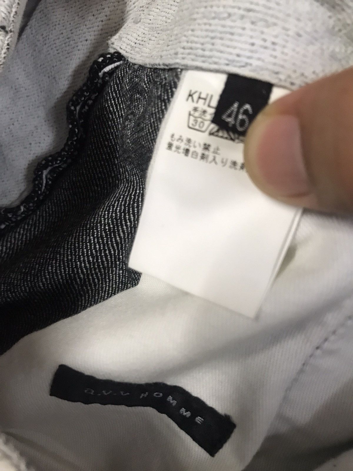 Japanese Brand AVV HOMME Wide Multi Pocket Reverse Stitched Jeans Size US 29 - 14 Thumbnail