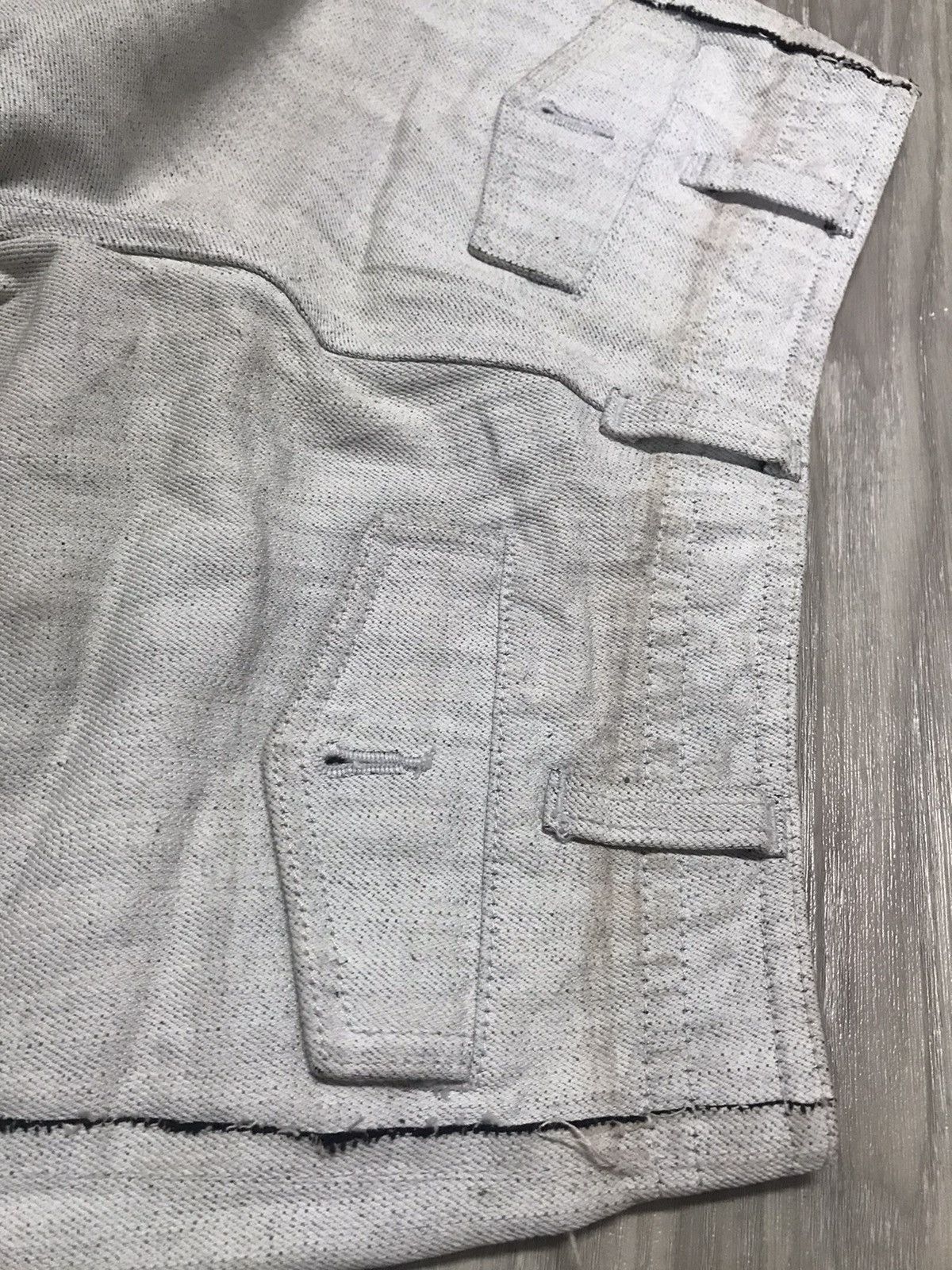 Japanese Brand AVV HOMME Wide Multi Pocket Reverse Stitched Jeans Size US 29 - 10 Thumbnail