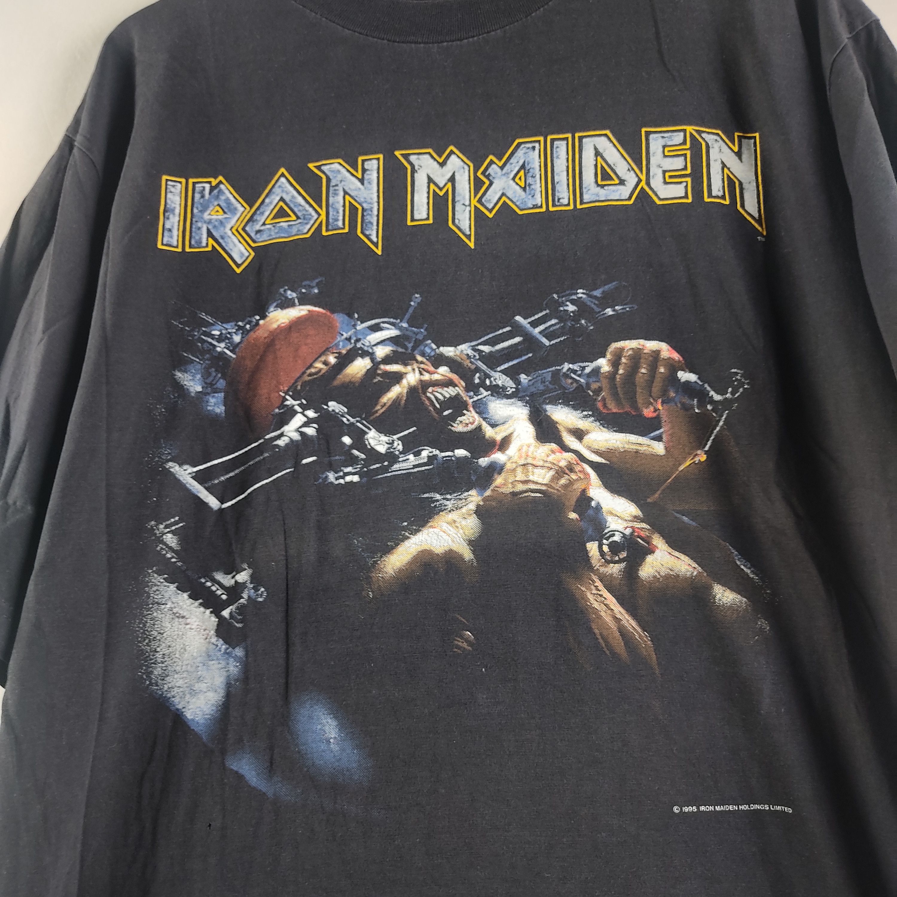 Band Tees 1995 Iron Maiden The X Factor Man on the edge Size US XL / EU 56 / 4 - 2 Thumbnail