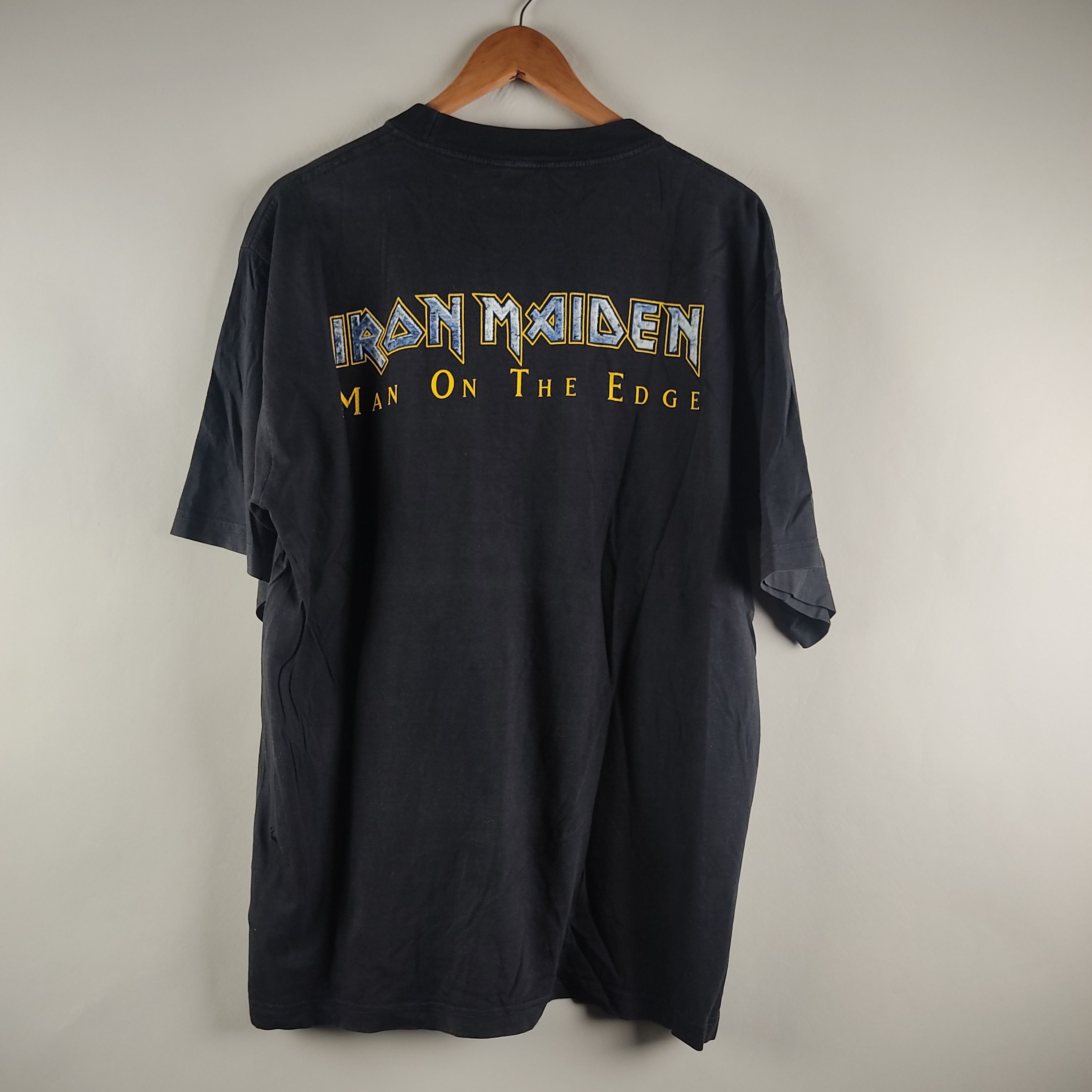 Band Tees 1995 Iron Maiden The X Factor Man on the edge Size US XL / EU 56 / 4 - 5 Thumbnail