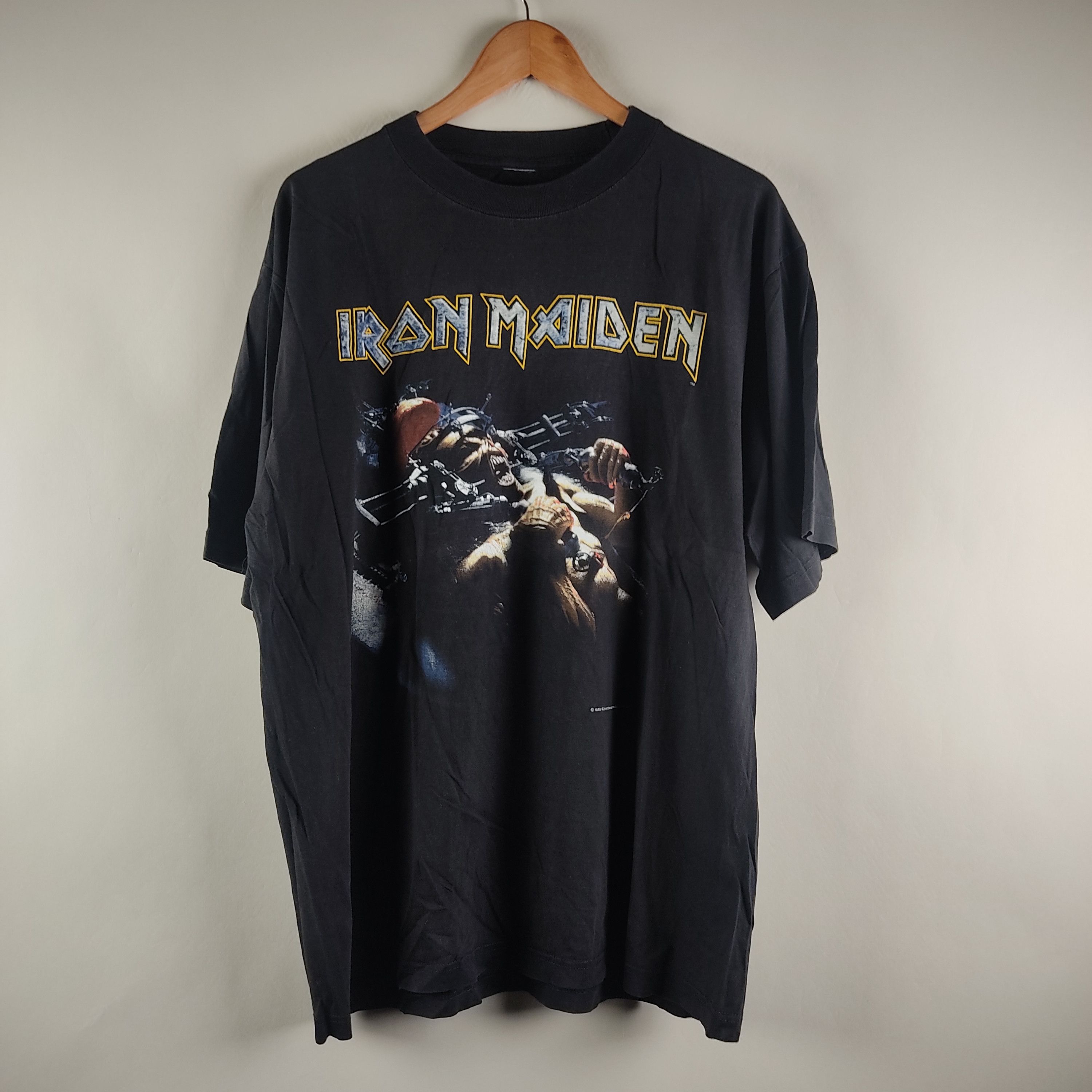 Band Tees 1995 Iron Maiden The X Factor Man on the edge Size US XL / EU 56 / 4 - 8 Thumbnail