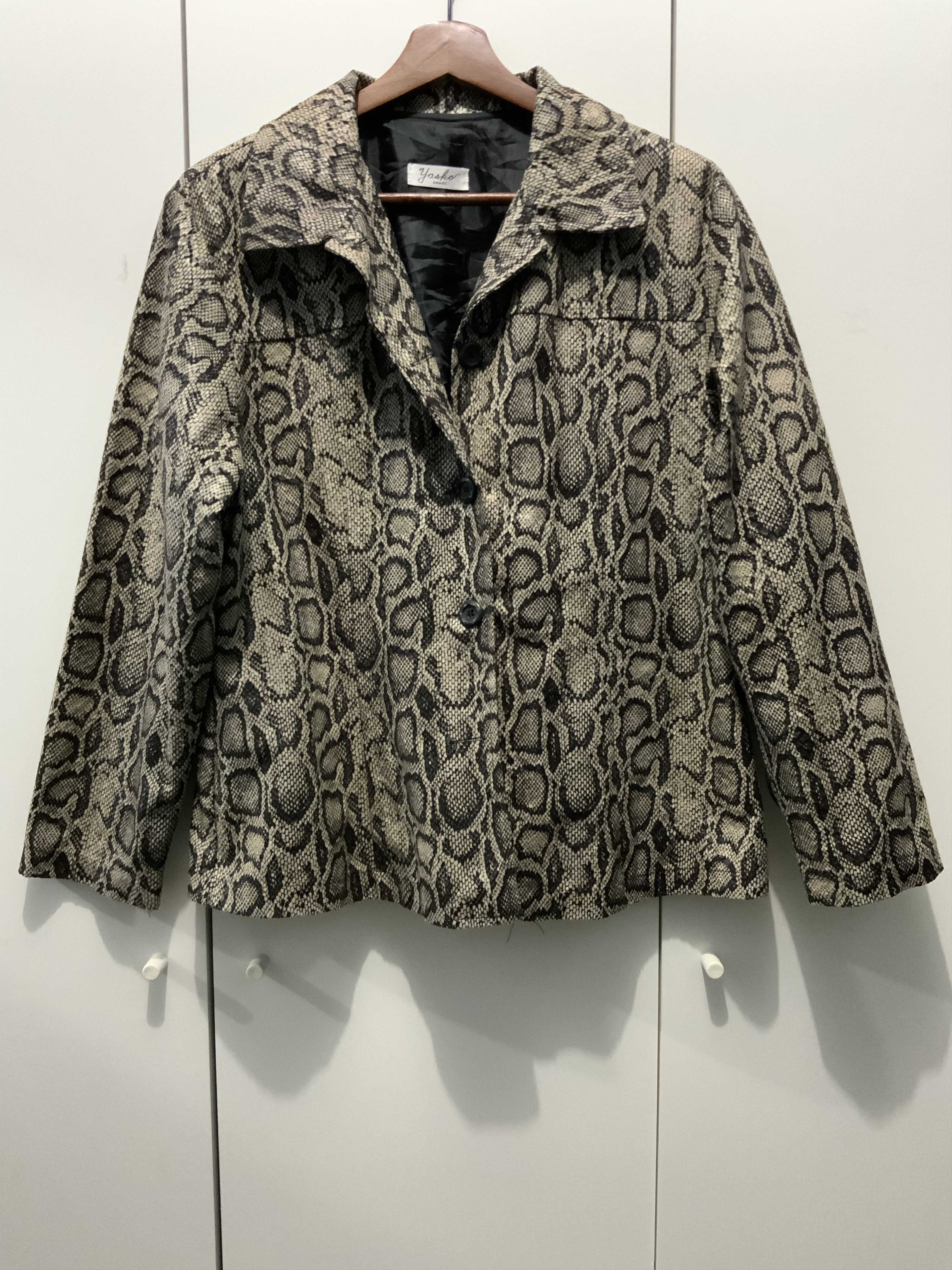 image of Archival Clothing x Individual Designer VTG 90's Python Style Light Jacket Inspired By Yasko Amano 