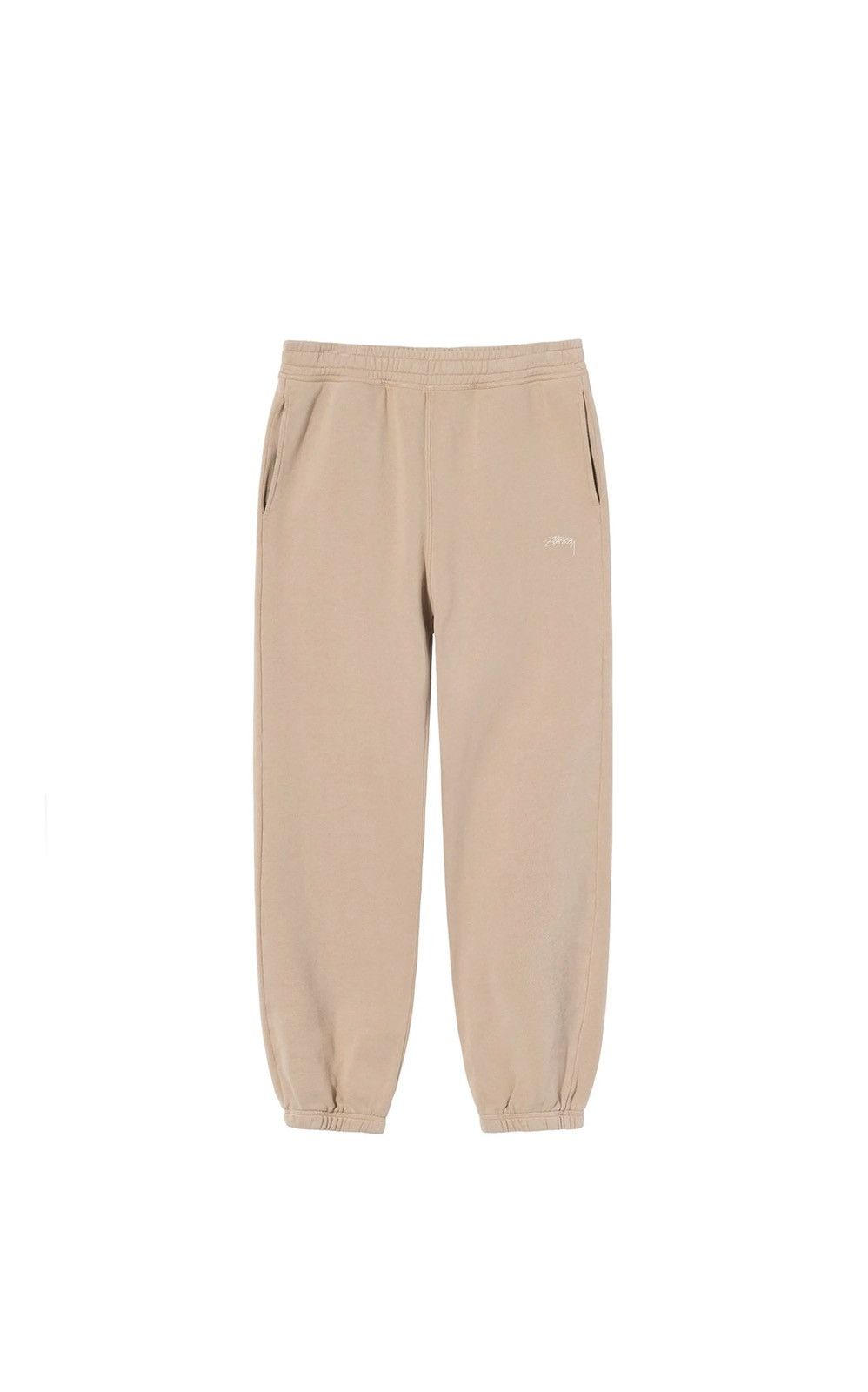 Stussy Stock Logo Sweat Pants Tan