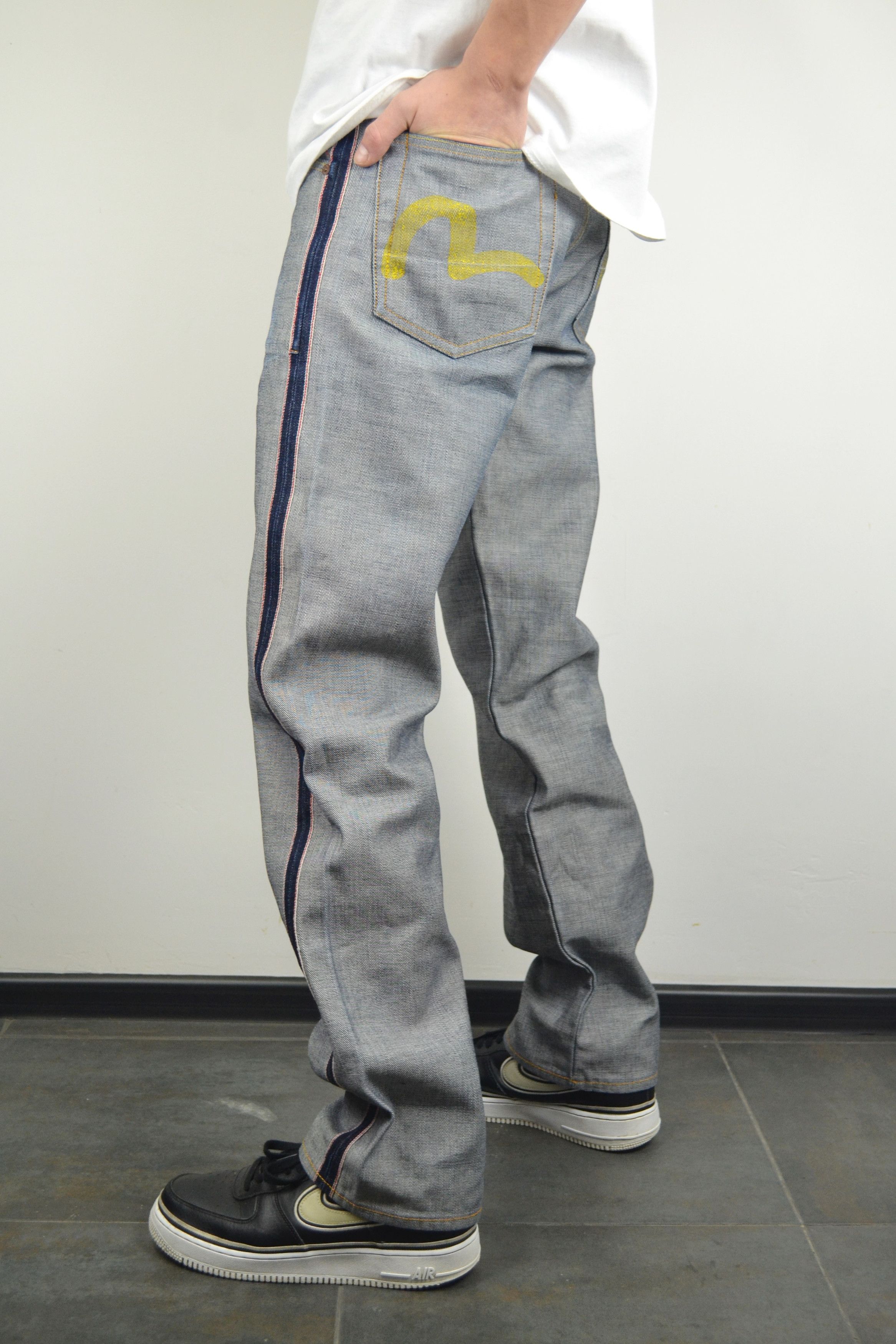 Evisu × Japanese Brand Rare Evisu Inside Out Selvedge Reversible Denim ...