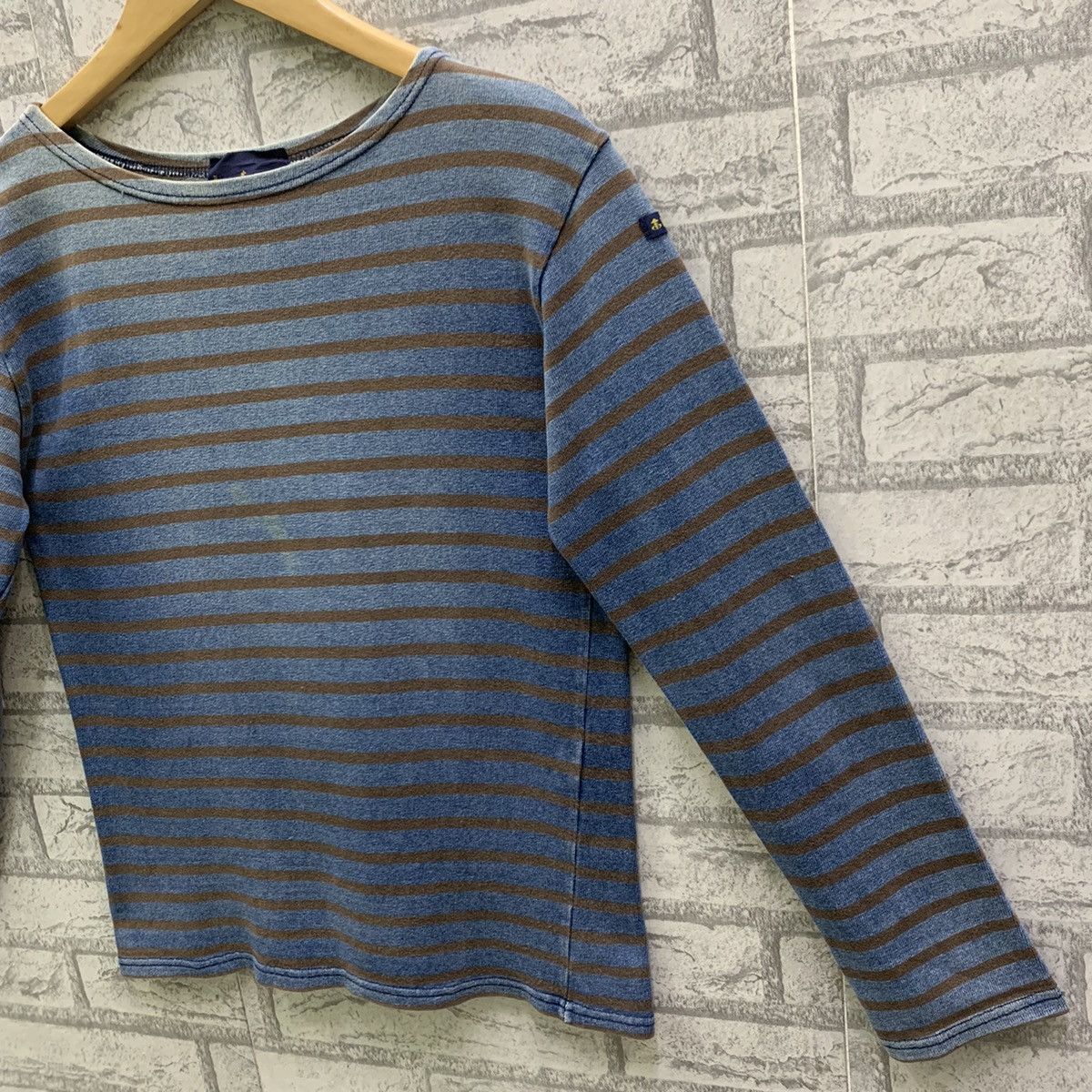 Vintage Vintage Le Minor Striped T-shirts Long Sleeve Size US XS / EU 42 / 0 - 6 Thumbnail
