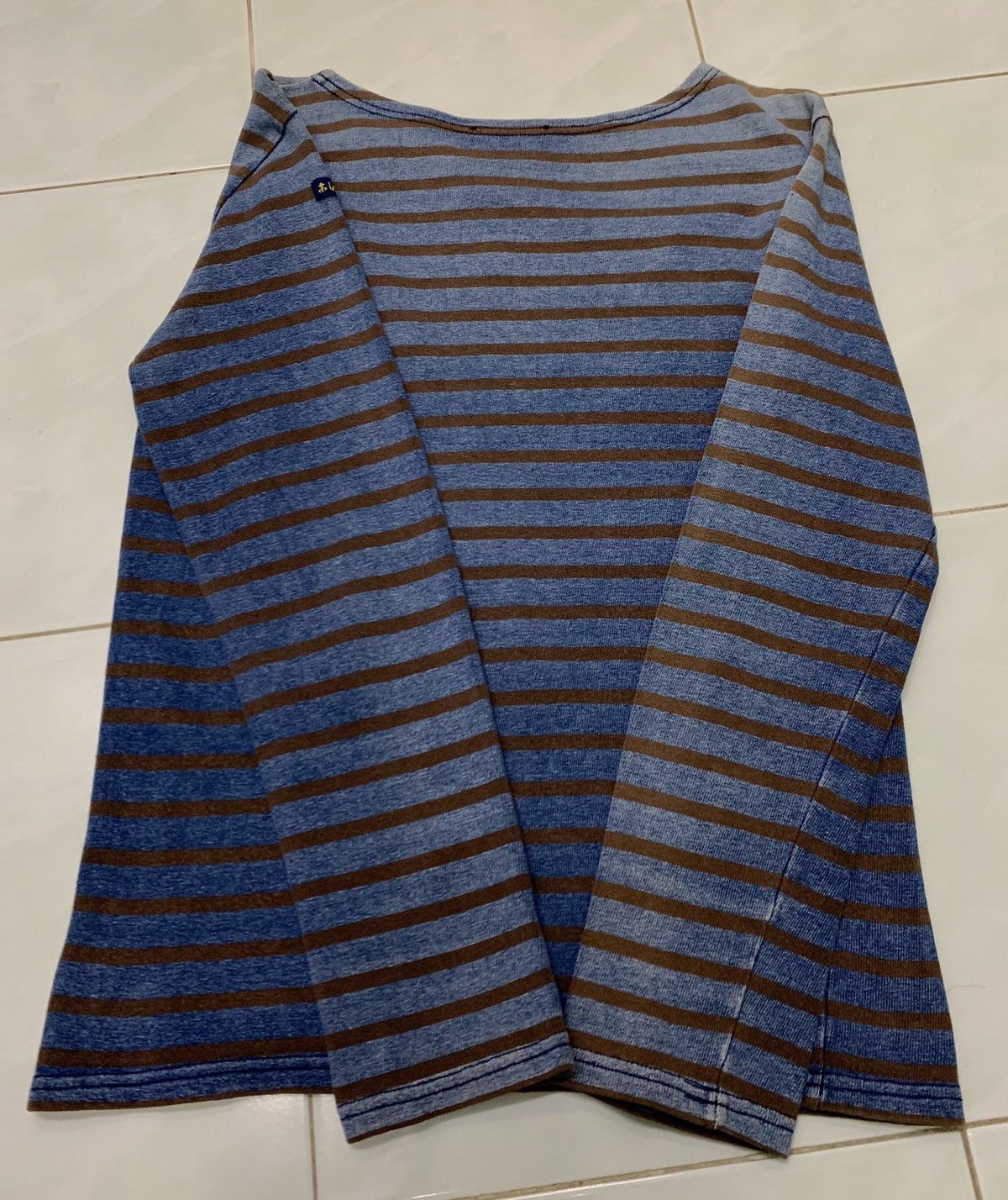 Vintage Vintage Le Minor Striped T-shirts Long Sleeve Size US XS / EU 42 / 0 - 4 Thumbnail