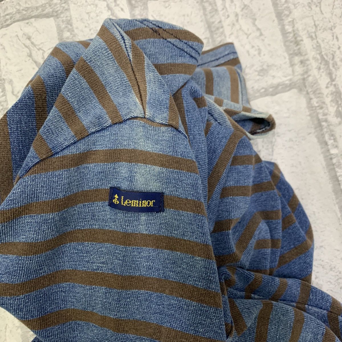 Vintage Vintage Le Minor Striped T-shirts Long Sleeve Size US XS / EU 42 / 0 - 9 Thumbnail