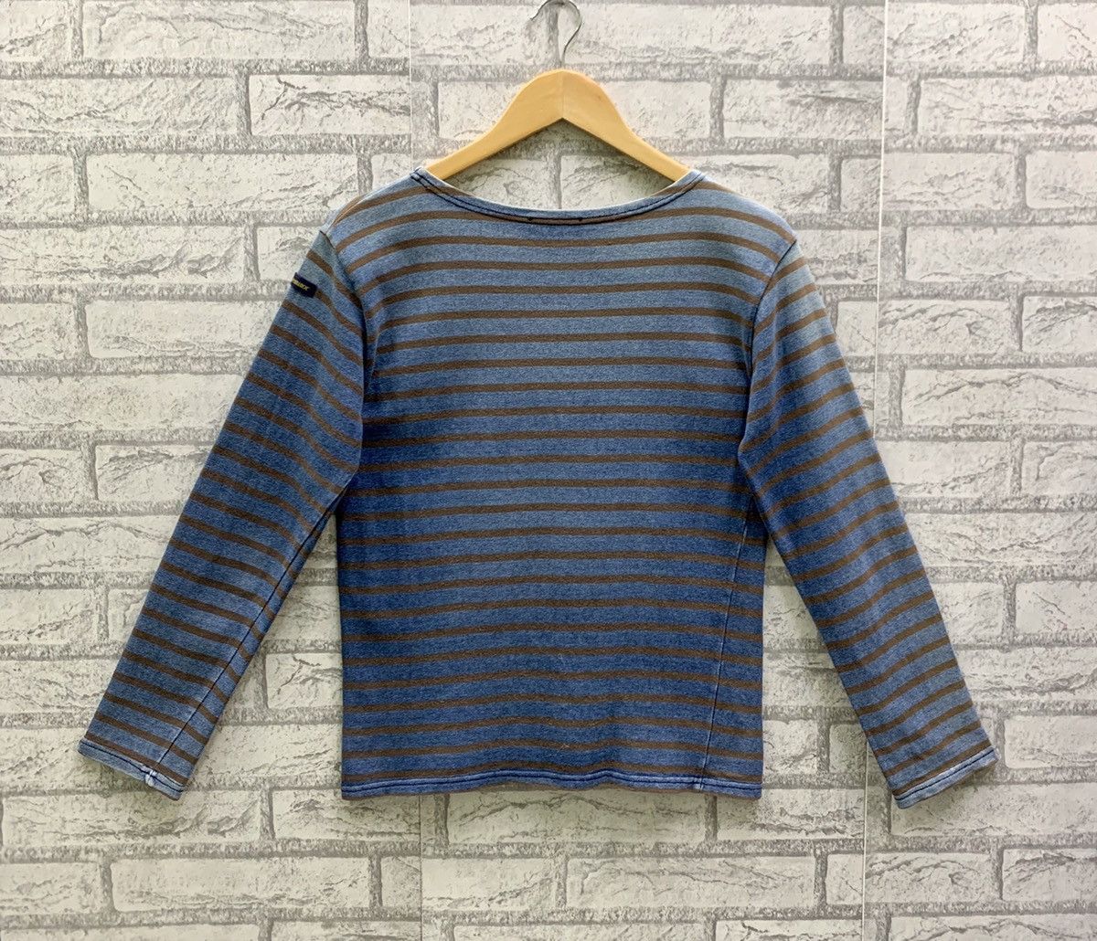 Vintage Vintage Le Minor Striped T-shirts Long Sleeve Size US XS / EU 42 / 0 - 2 Thumbnail
