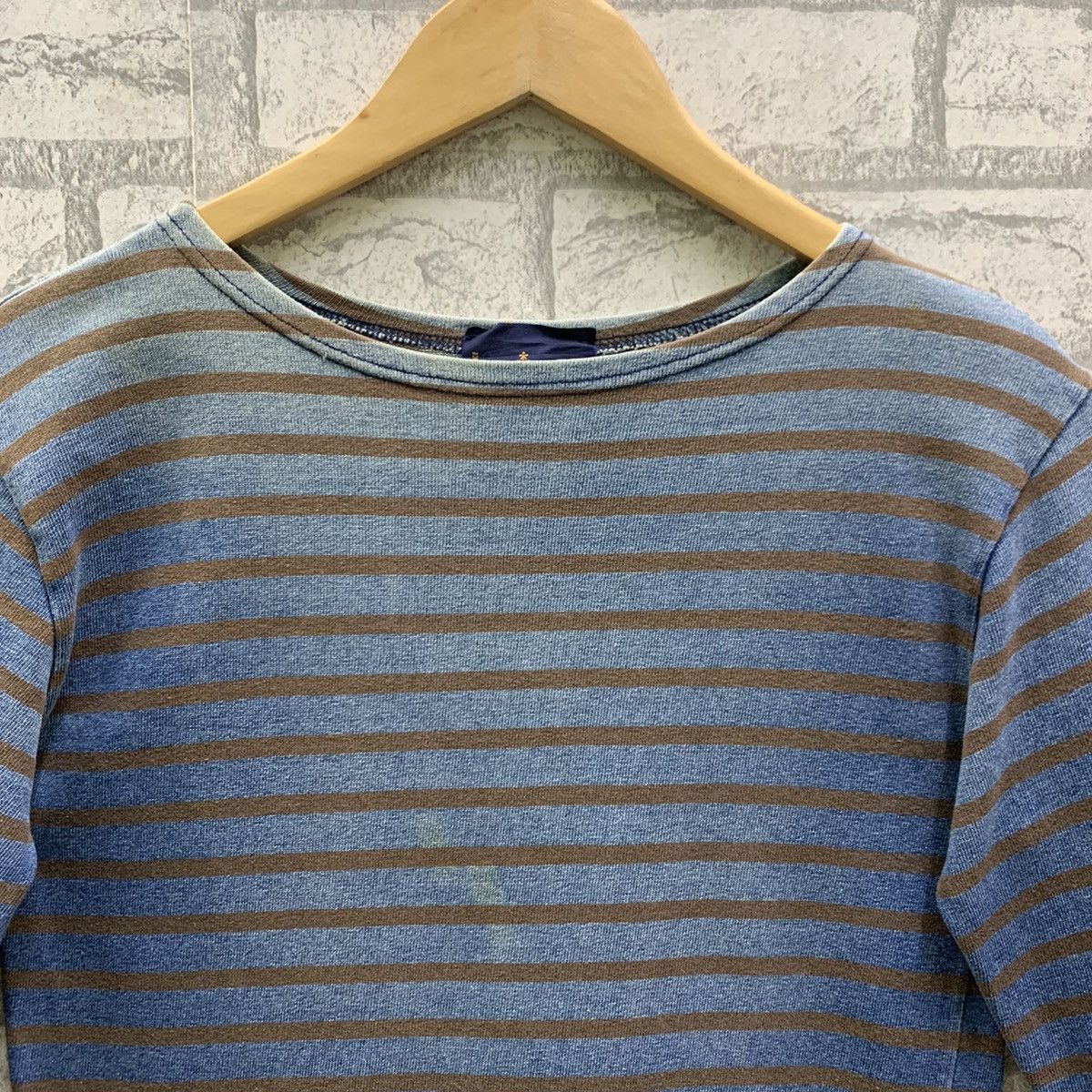 Vintage Vintage Le Minor Striped T-shirts Long Sleeve Size US XS / EU 42 / 0 - 7 Thumbnail