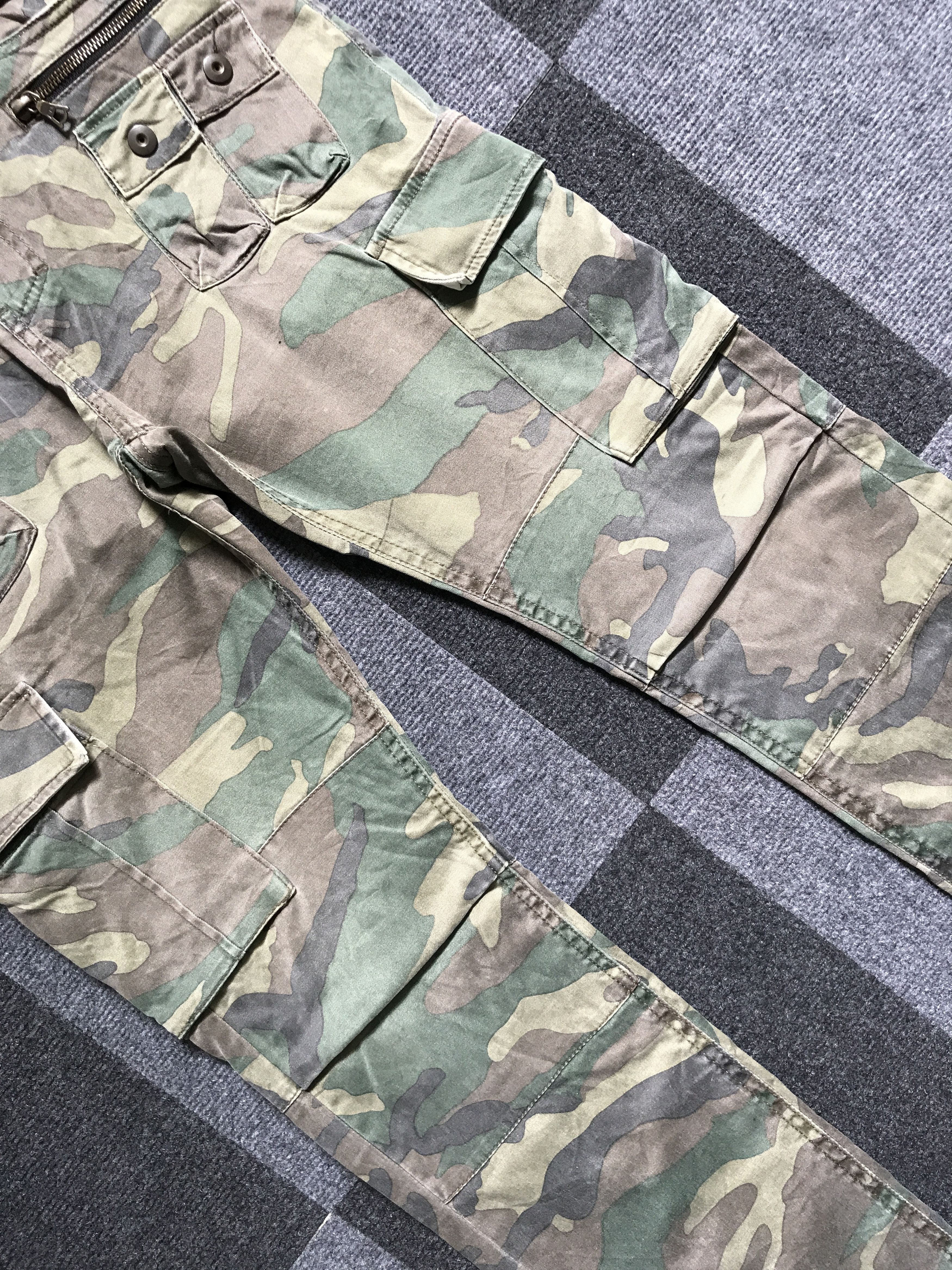 Japanese Brand CP129 NO ID Japan Camo Multipockets Tactical Cargo Pant Size US 32 / EU 48 - 6 Thumbnail
