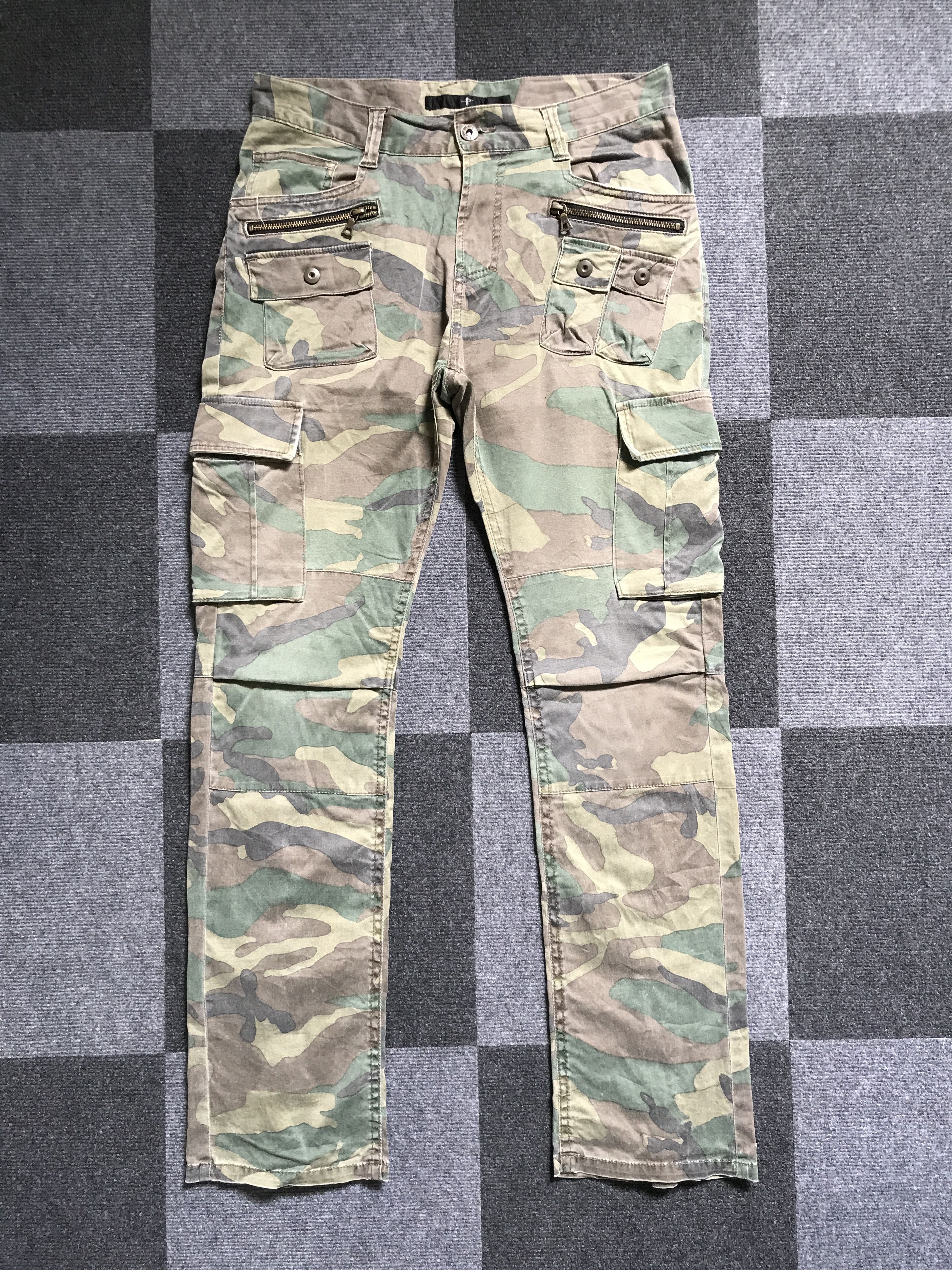 Japanese Brand CP129 NO ID Japan Camo Multipockets Tactical Cargo Pant Size US 32 / EU 48 - 3 Thumbnail
