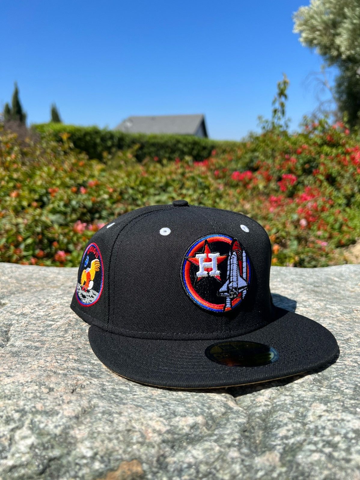 Hats × Lids × New Era 7 1/4 Lids HD Houston Astros Moon Man Fitted