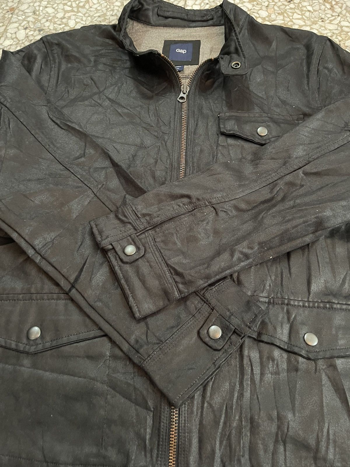 Gap × Vintage Vintage Gap Leather Jcket Size US L / EU 52-54 / 3 - 3 Thumbnail