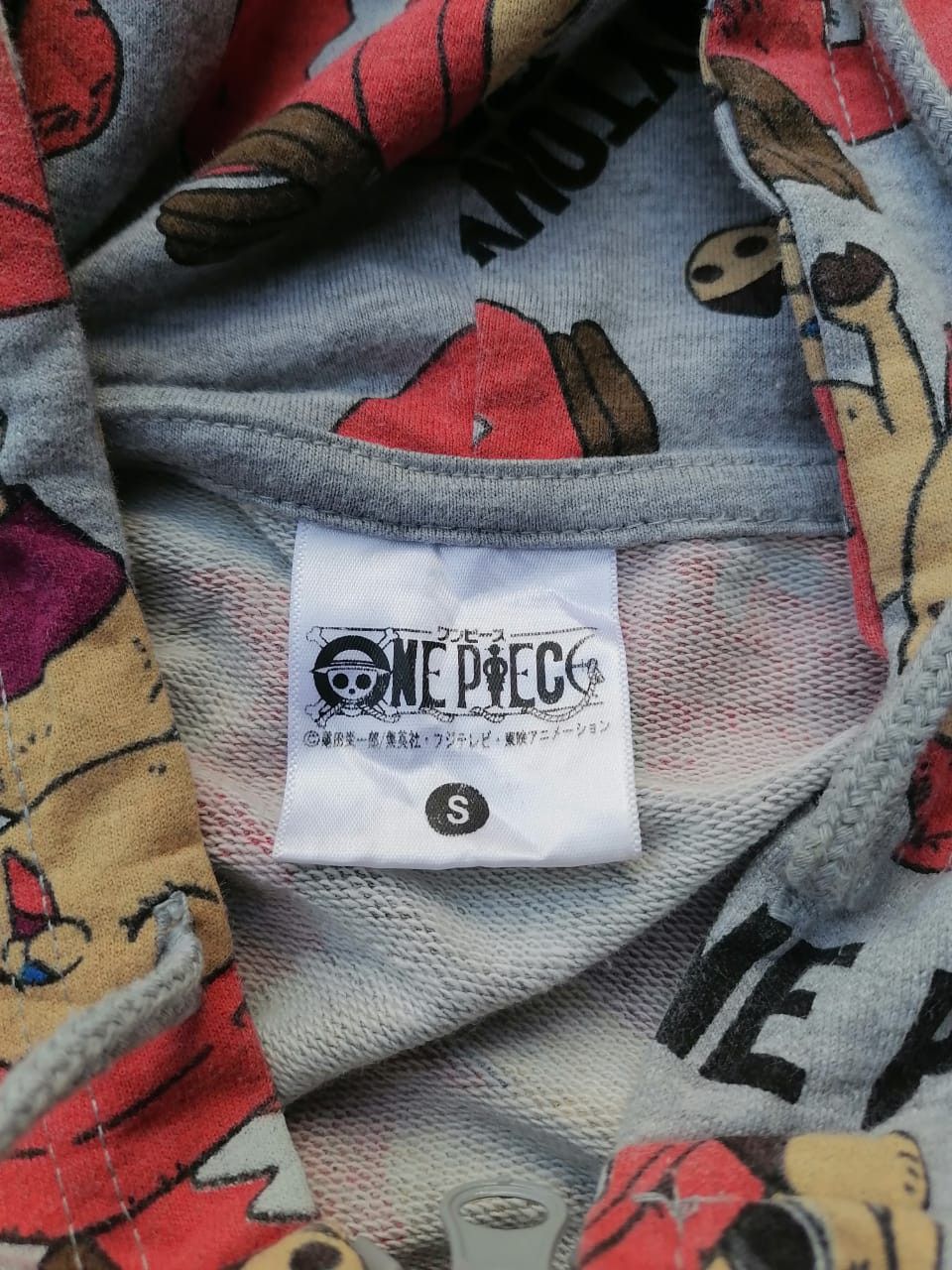 One Piece Allover Print Zipper Hoodie