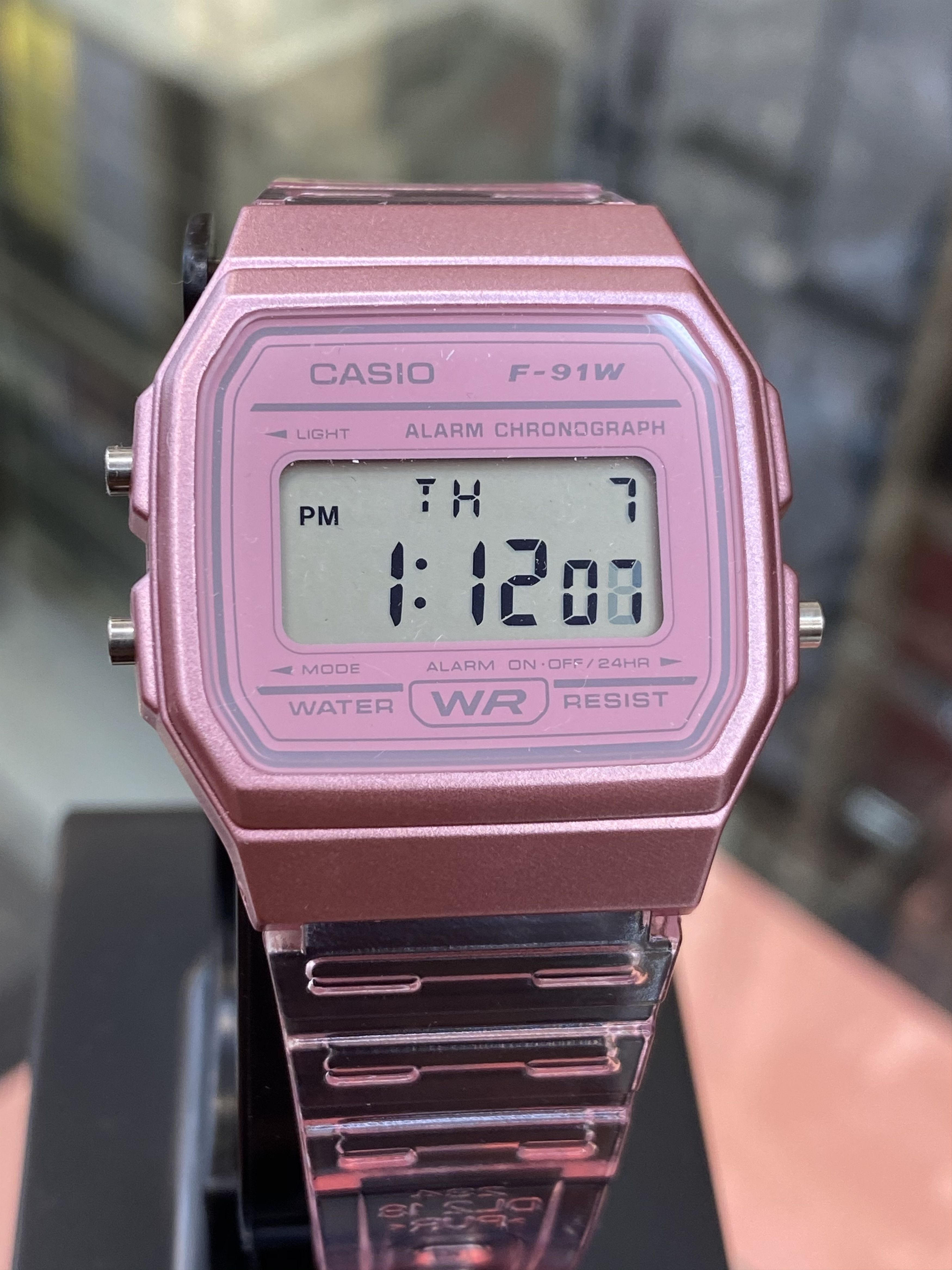 Casio Pink Casio Watch Stainless Steel UNISEX Size New Size 34 - 1 Thumbnail