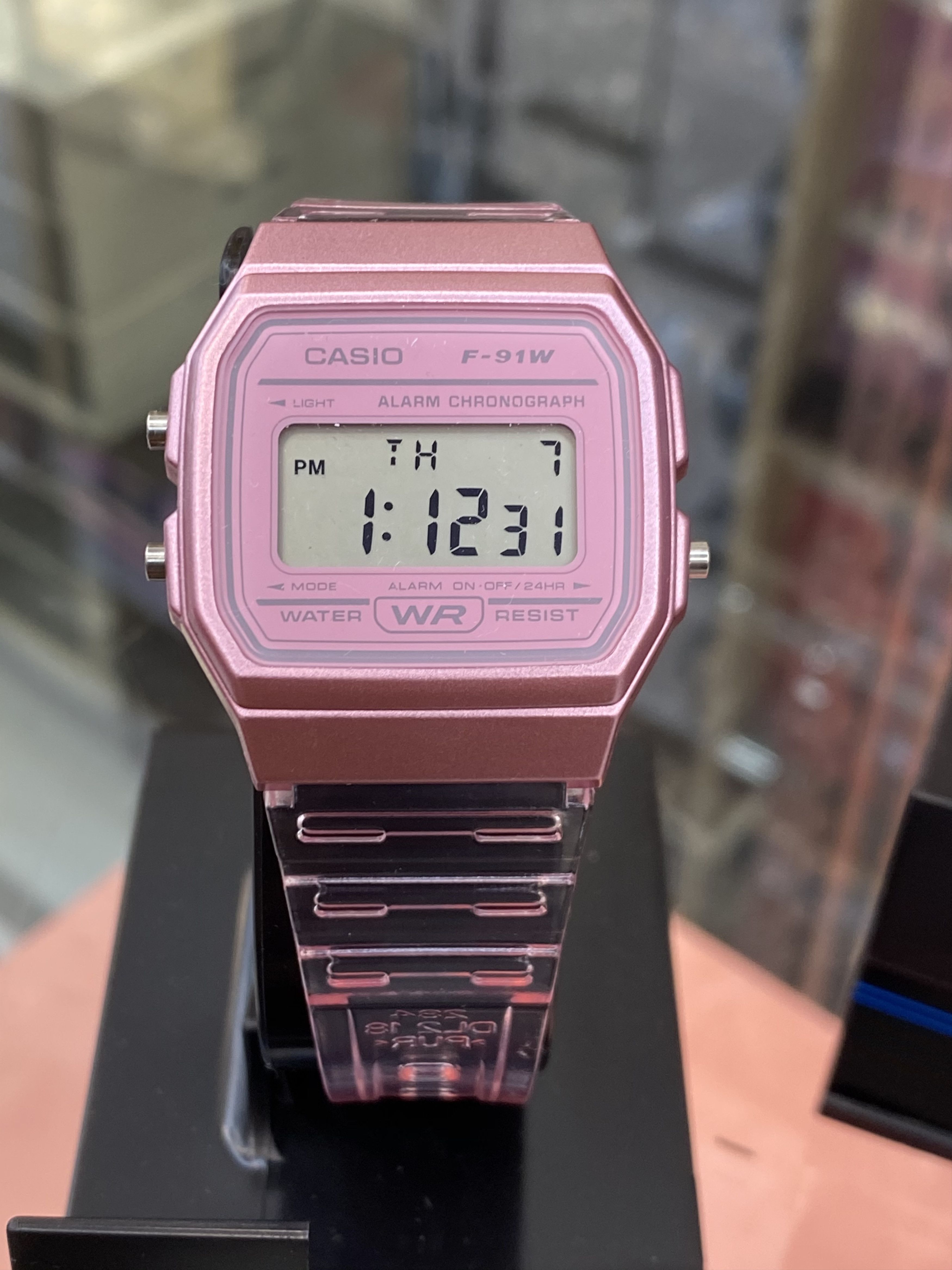 Casio Pink Casio Watch Stainless Steel UNISEX Size New Size 34 - 8 Thumbnail