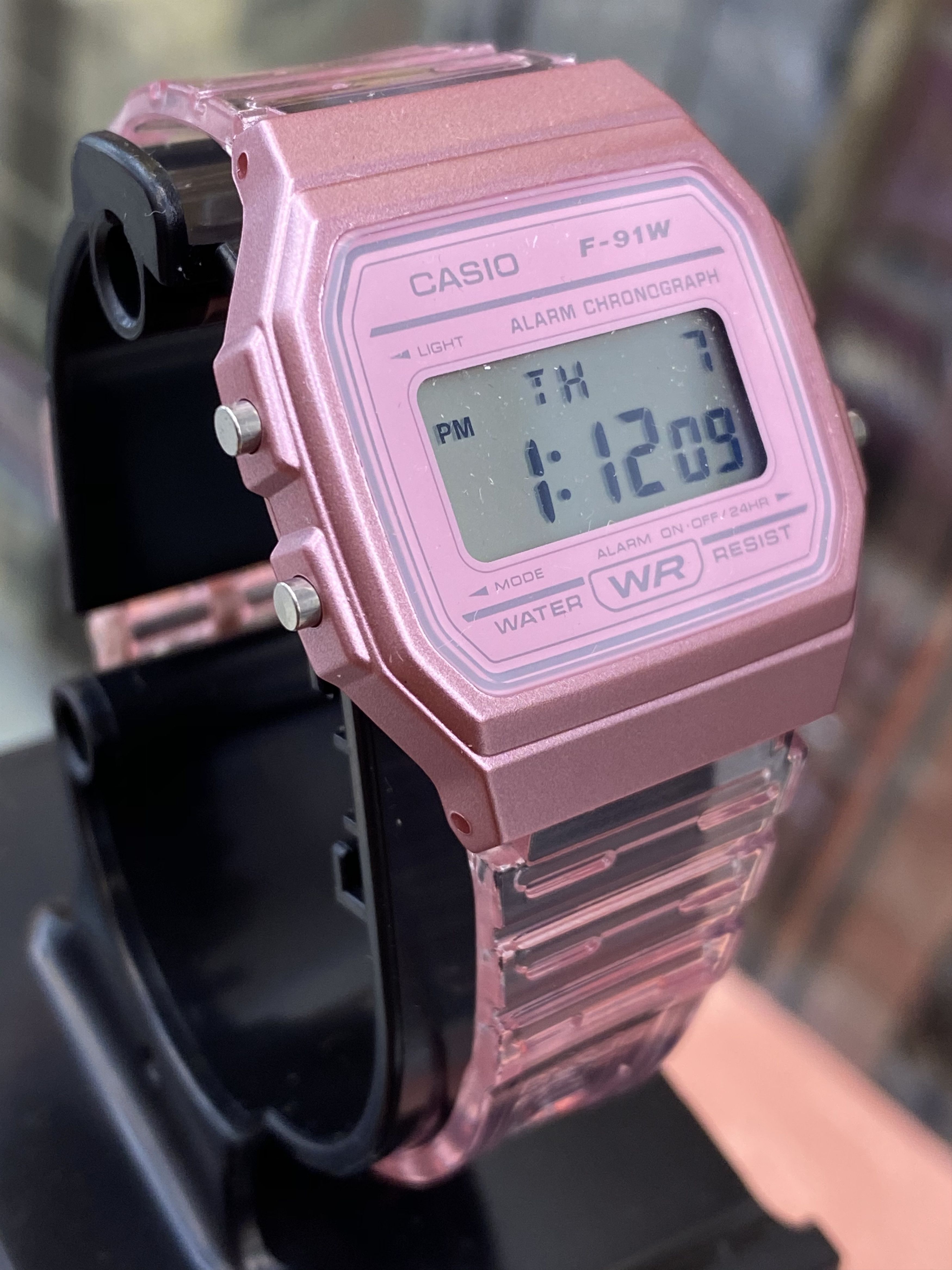 Casio Pink Casio Watch Stainless Steel UNISEX Size New Size 34 - 2 Thumbnail