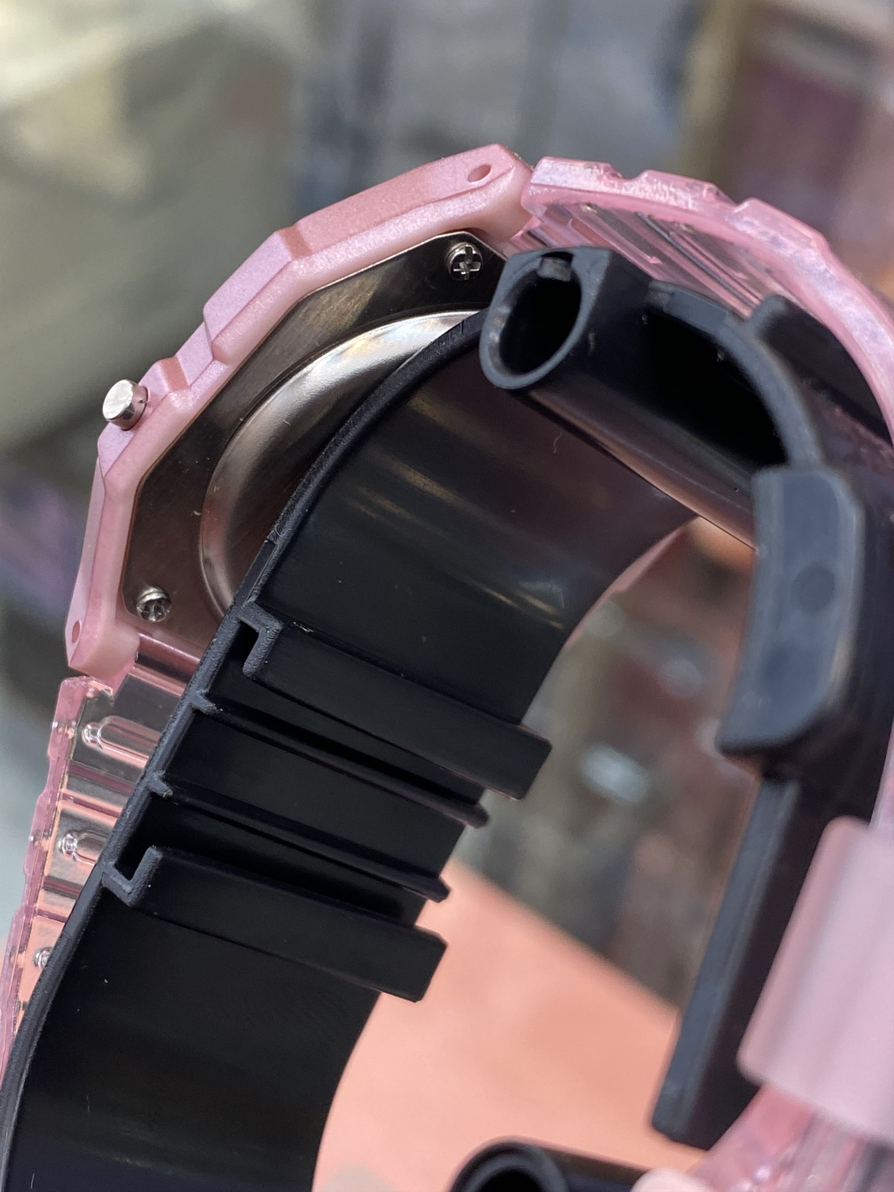 Casio Pink Casio Watch Stainless Steel UNISEX Size New Size 34 - 4 Thumbnail