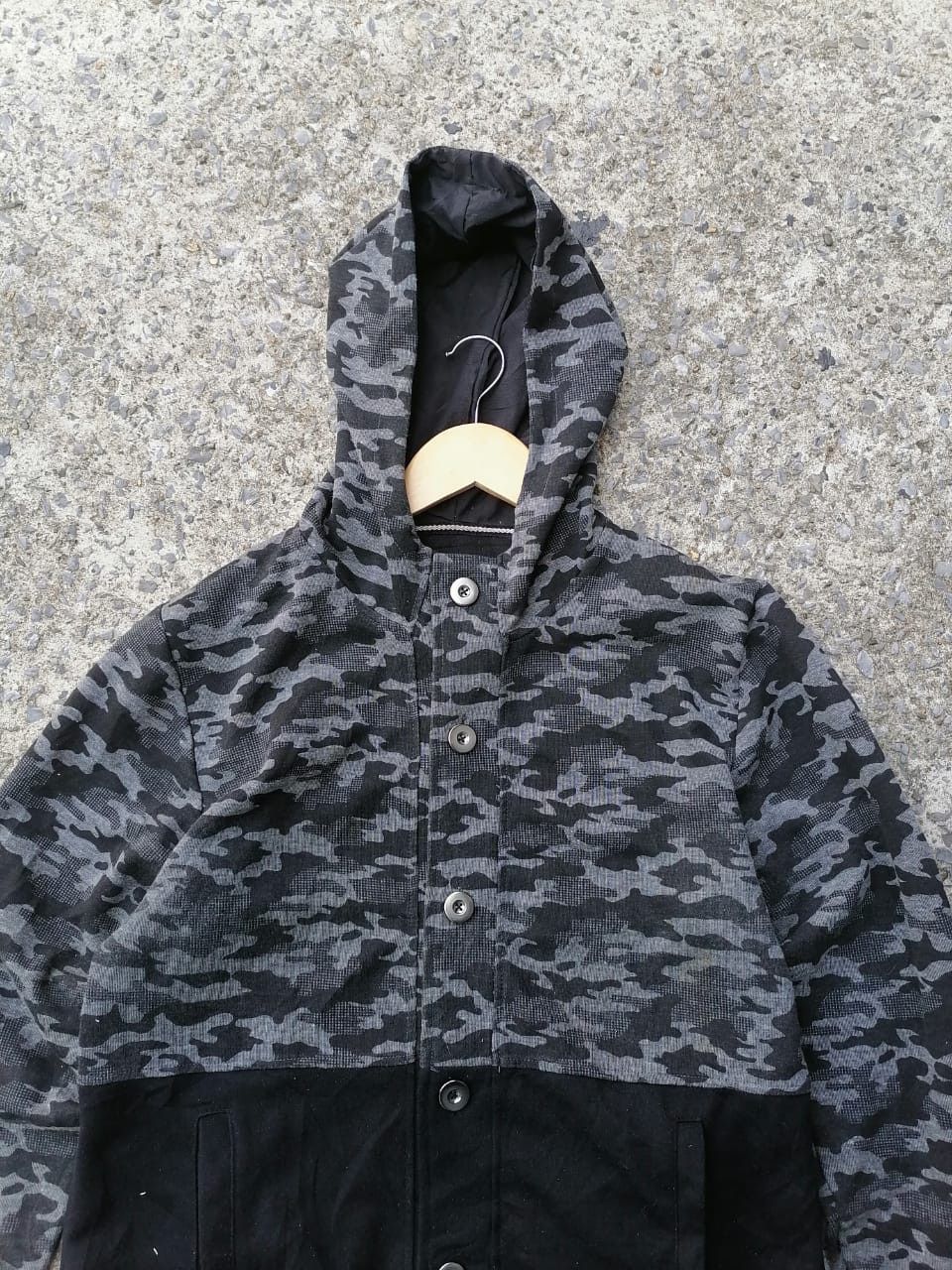 Japanese Brand Semanticdesign Camo Button Hoodie Size US M / EU 48-50 / 2 - 3 Thumbnail